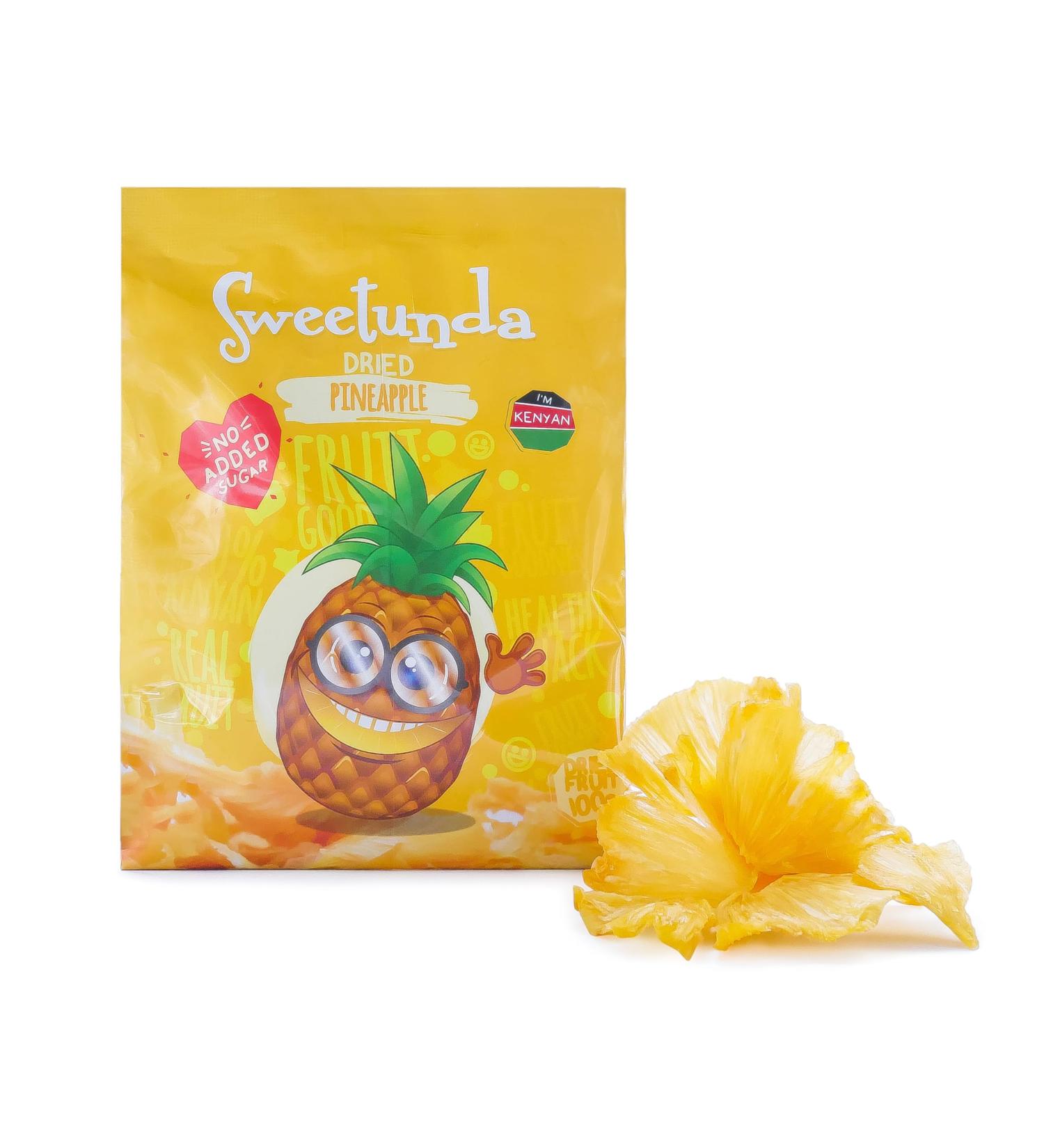 Product of Kenya - Sweetunda Dried Pineapple Healthy Snack (Pack of 5)