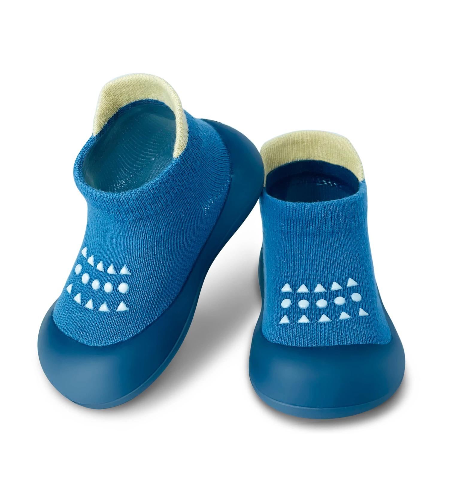 Dookeh Baby Shoes | Non Slip Soft Sole Sneakers for Boys & Girls | 6-9 Months | Blue - Buy Online on GoSupps.com