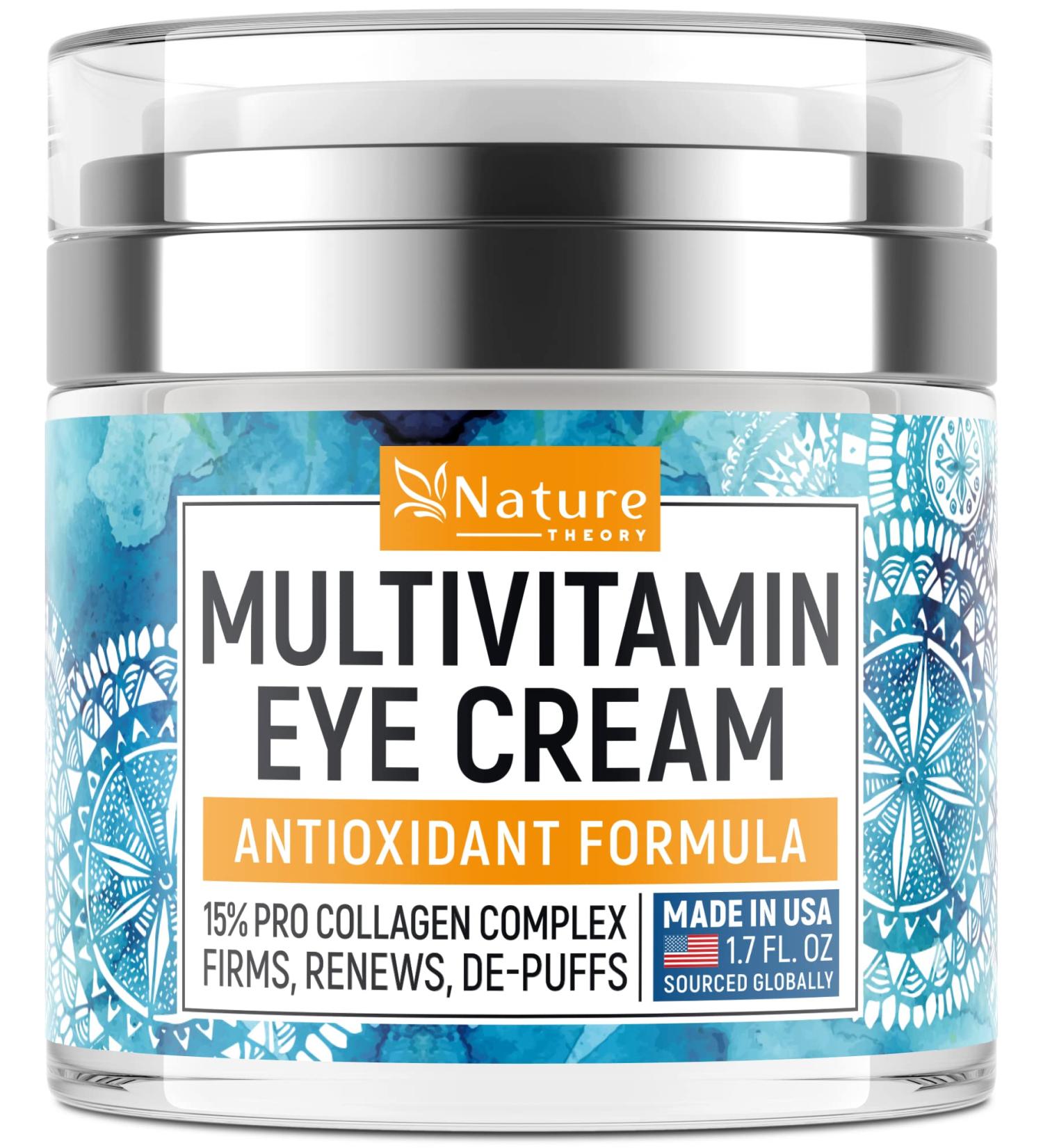 Best Eye Cream for Dark Circles & Puffiness | Retinol & Collagen Formula | Anti-Aging Under Eye Treatment Made in USA - Buy Online on GoSupps.com