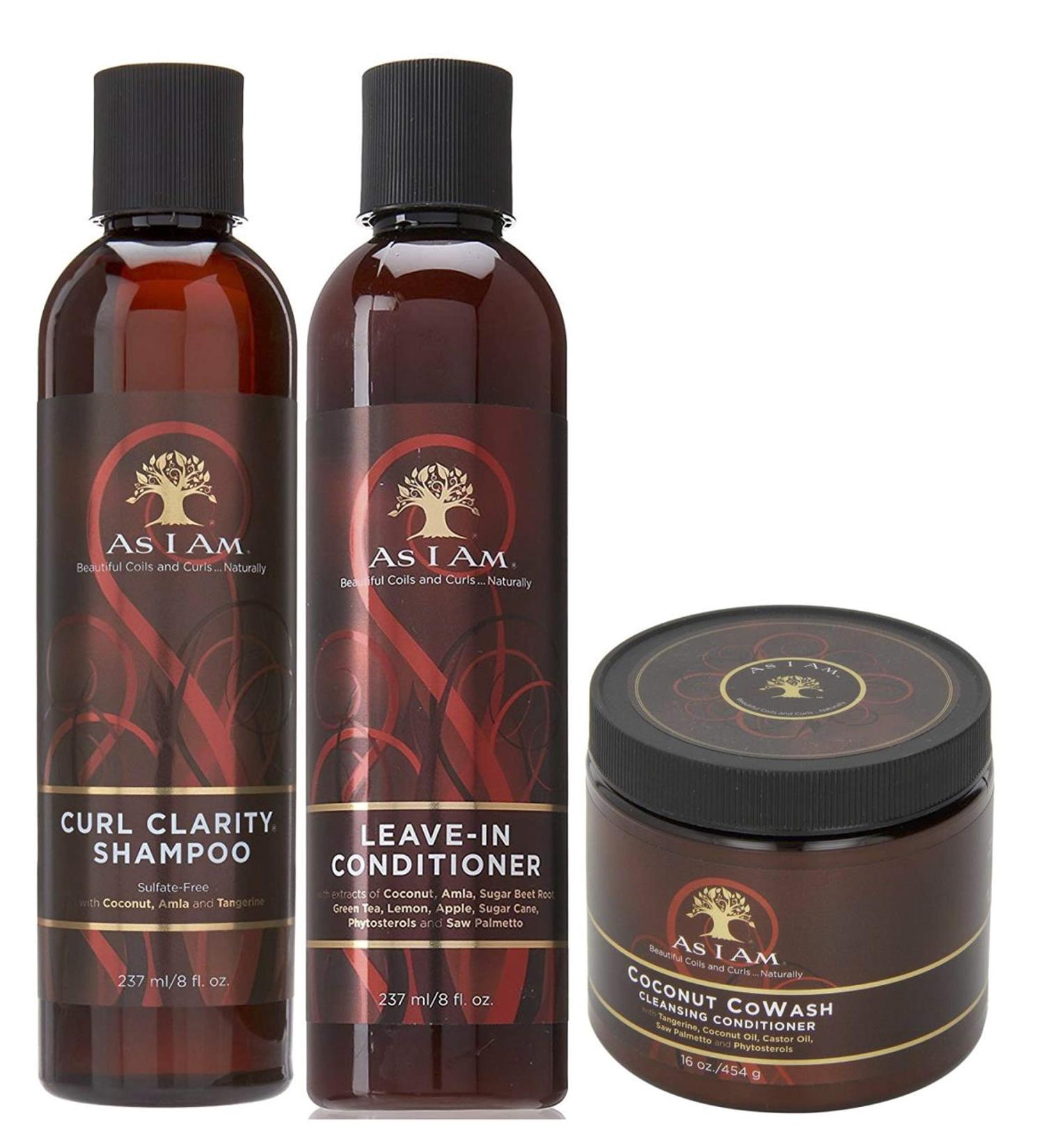 As I Am Naturally - Lot de 3 soins capillaires - shampoing Curl Clarity/apr s-shampoing sans rin age/cowash la coco - Buy Online on GoSupps.com