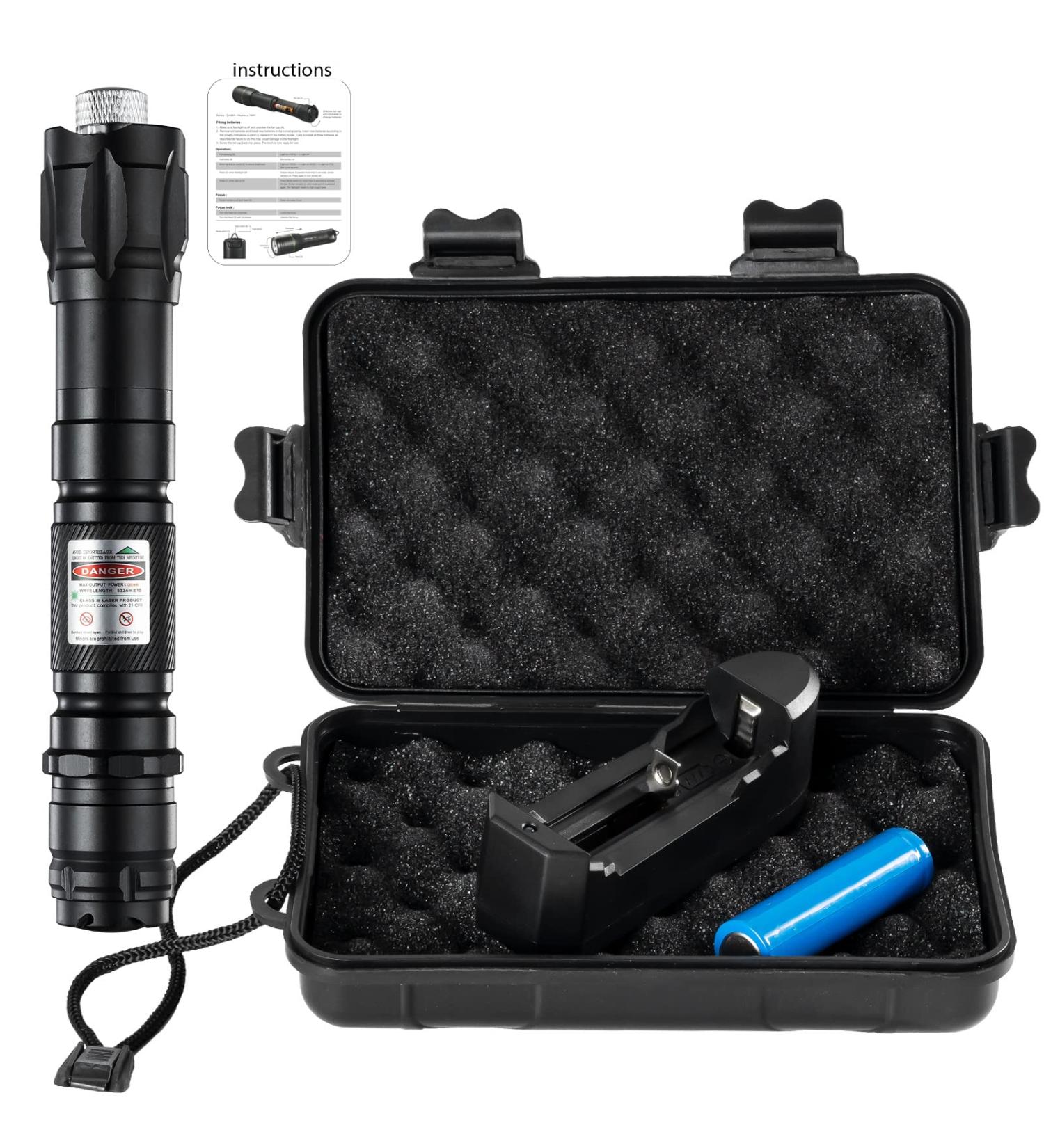 HILIMSE Iaser P0lNTER 3000 High Lumens Tactical Super Bright LED Flashlights 50.0 Watts - Buy Online on GoSupps.com