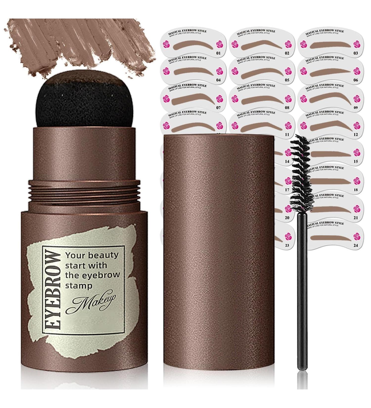 Generic Eyebrow Stamp Stencil Kit - 24 Reusable Stencils for Perfect Eyebrows | Waterproof & Long-Lasting Makeup Solution - Buy Online on GoSupps.com