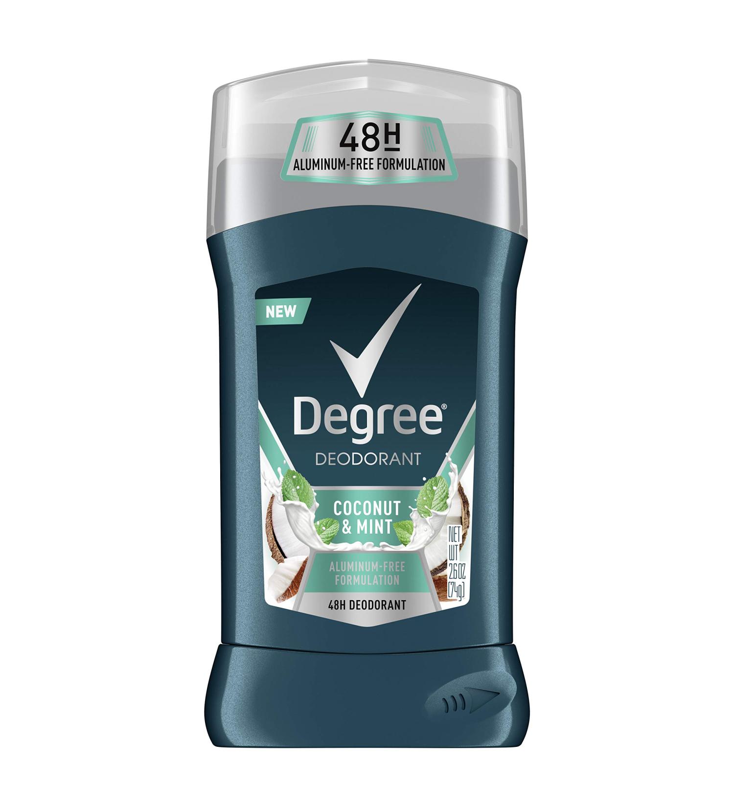 Degree Men Aluminum-Free Coconut Mint Deodorant Stick - 2.6 OZ (Pack of 1) | 48-Hour Odor Protection - Buy Online on GoSupps.com