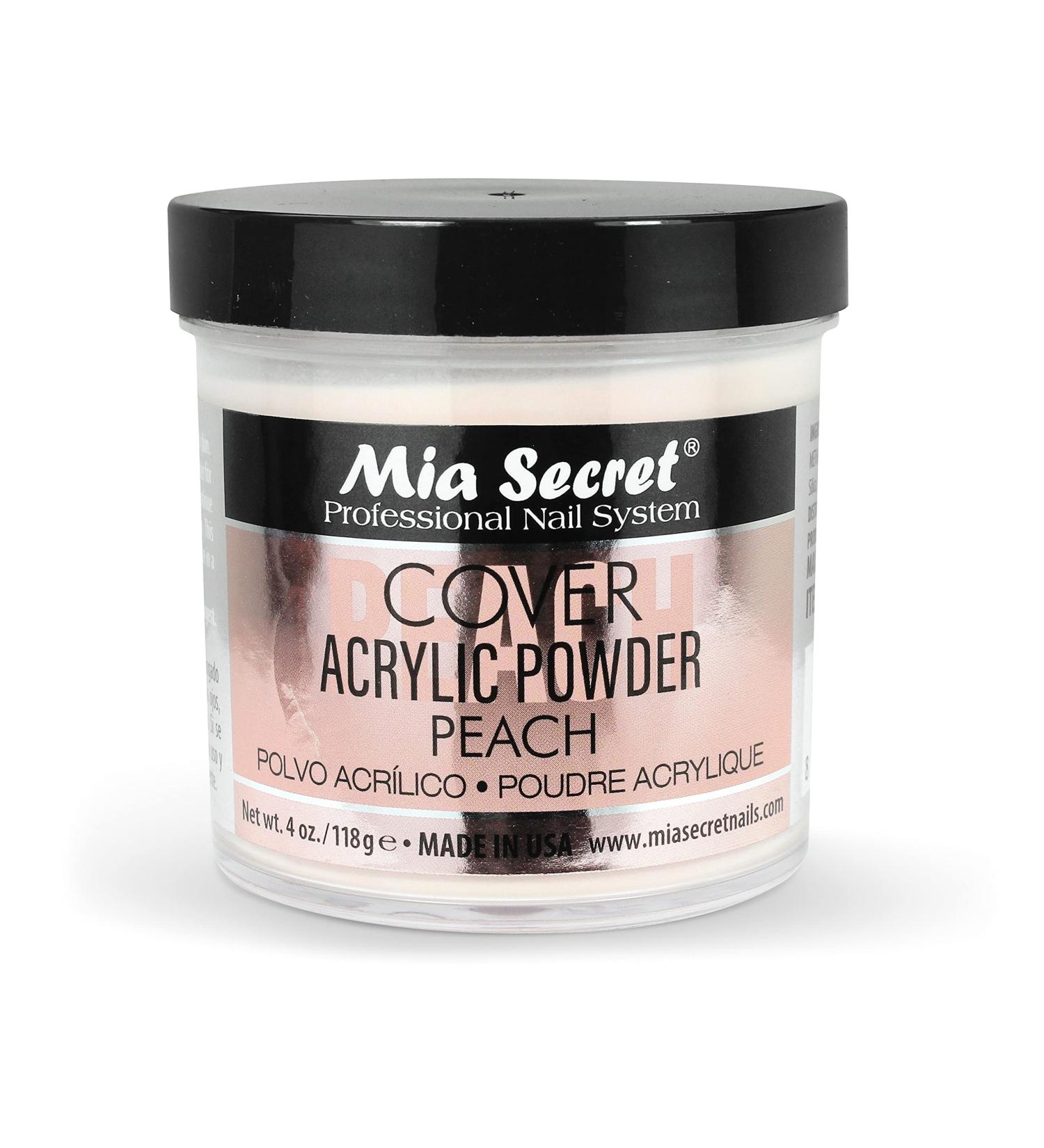 Mia Secret Acrylic Powder Cover Peach 4 oz. - Professional Nail Salon Quality - Buy Online on GoSupps.com