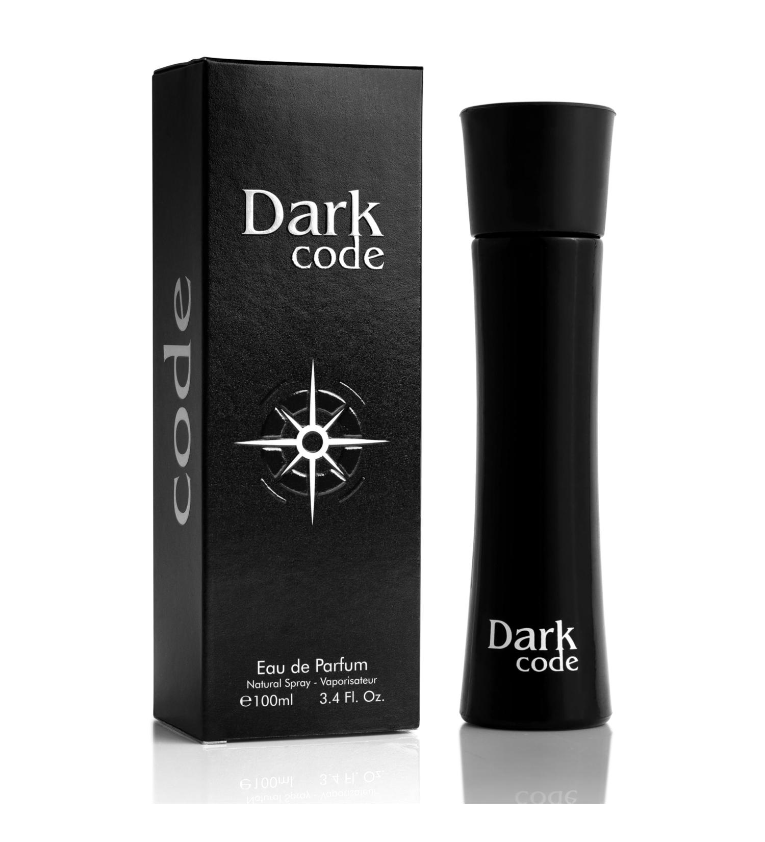 Dark Code Eau De Parfum for Men - Spicy & Citrus Fragrance - Top Notes of Bergamot Lemon Star Anise Guaiac Wood & Olive Blossom - Warm Base Notes of Leather & Tobacco - Elegant 100ml Bottle - Buy Online on GoSupps.com