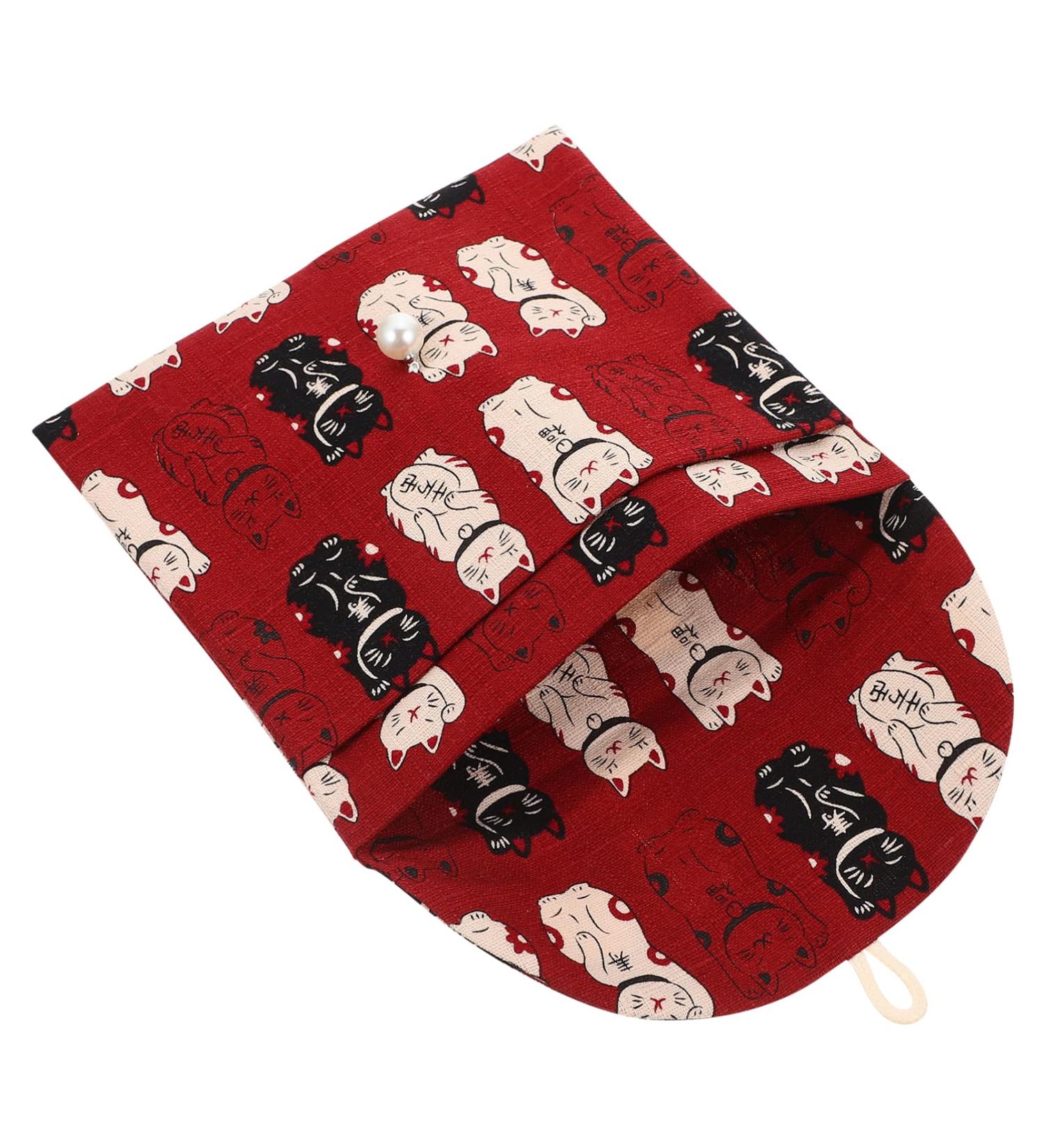 Fomiyes Mini Container Wallet - Portable Napkin Storage & Makeup Holder for Kids | Stylish Period Pad & Coin Bag in Red - Buy Online on GoSupps.com