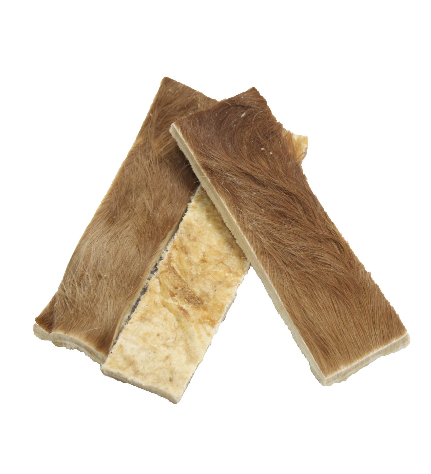 Croci Niki Natural Barf - Beef Leather with Hair Natural Snack for Dogs Ideal for Barf Diet 3 Pieces 40-60 g - Buy Online on GoSupps.com
