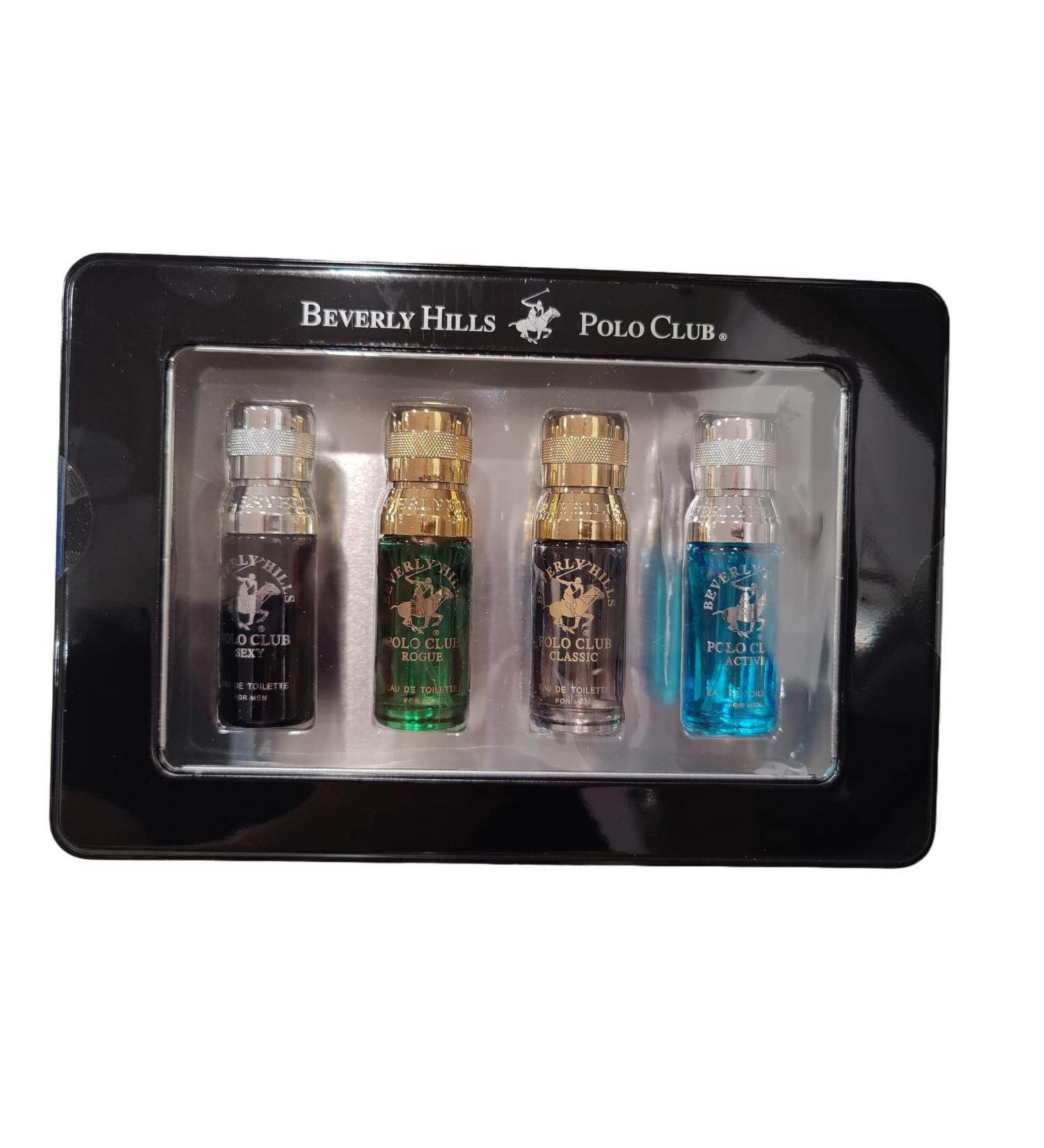 Beverly Hills Polo Club Men's 4-Cologne Gift Set with Deluxe Tin Gift Box - Buy Online on GoSupps.com