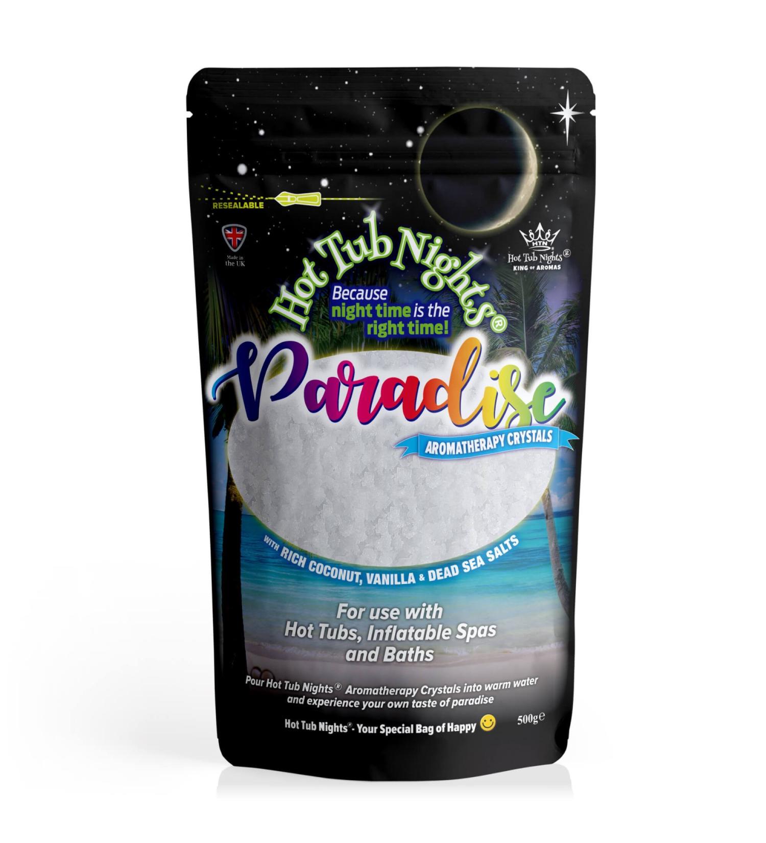 Hot Tub Nights (Paradise Aromatherapy Crystals Vegan (500g) - Buy Online on GoSupps.com