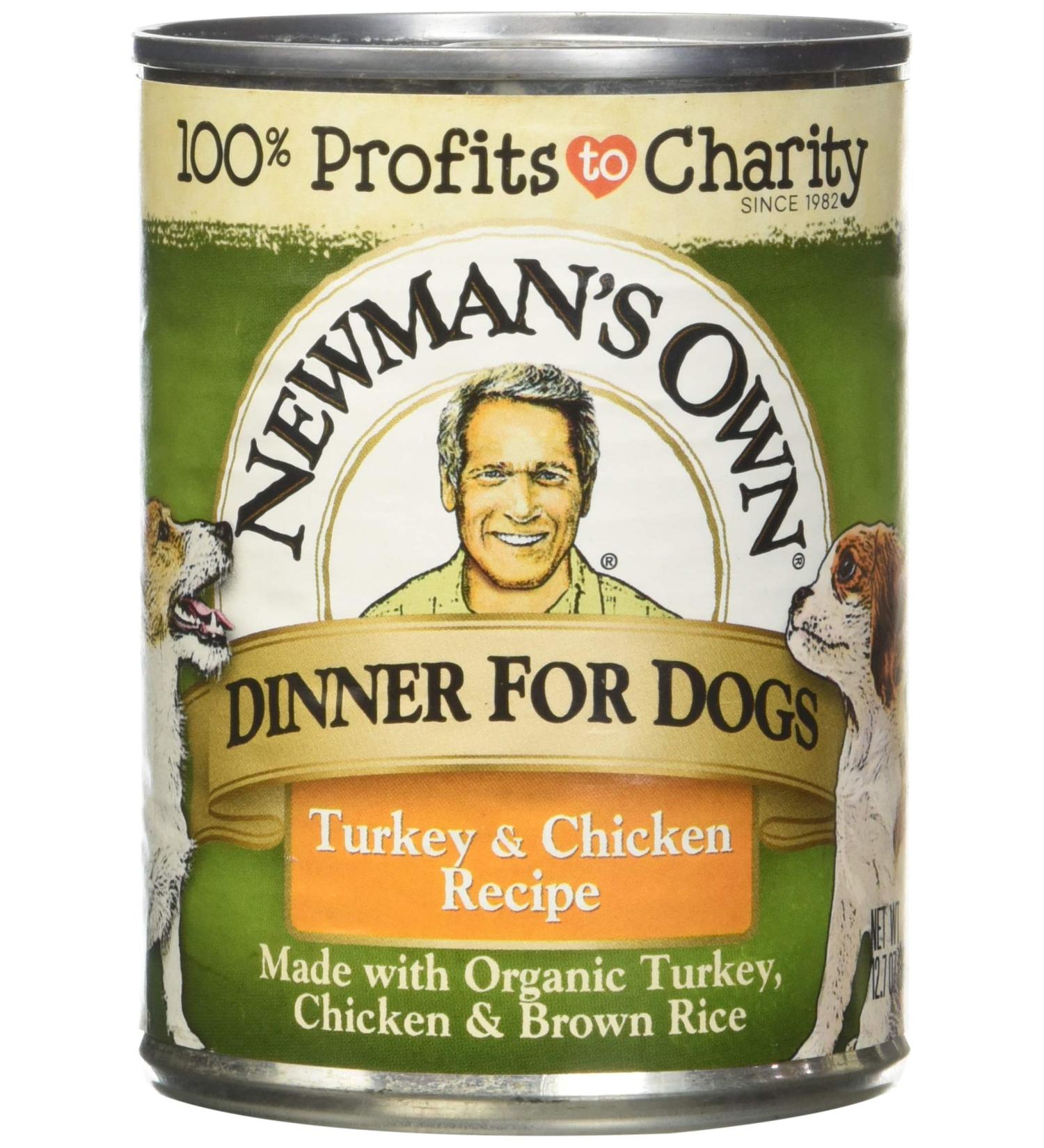 Newman's Own Chicken & Brown Rice Dog Food, 12.7 oz Can, Pack of 6 - Premium Natural Nutrition - Buy Online on GoSupps.com