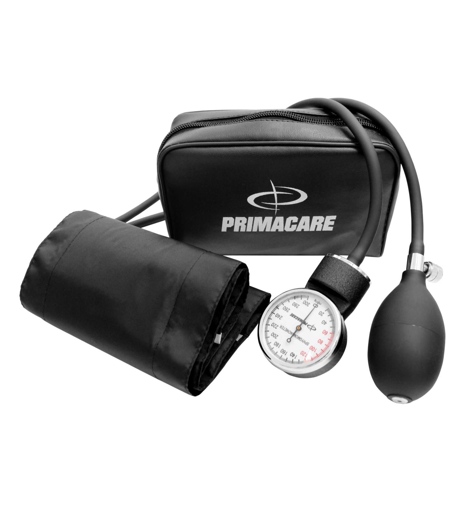 Primacare DS-9192 Adult Size Blood Pressure Kit with Aneroid Sphygmomanometer and Stethoscope - Latex-Free Inflation System, Nylon Cuff - Professional Grade - Buy Online on GoSupps.com
