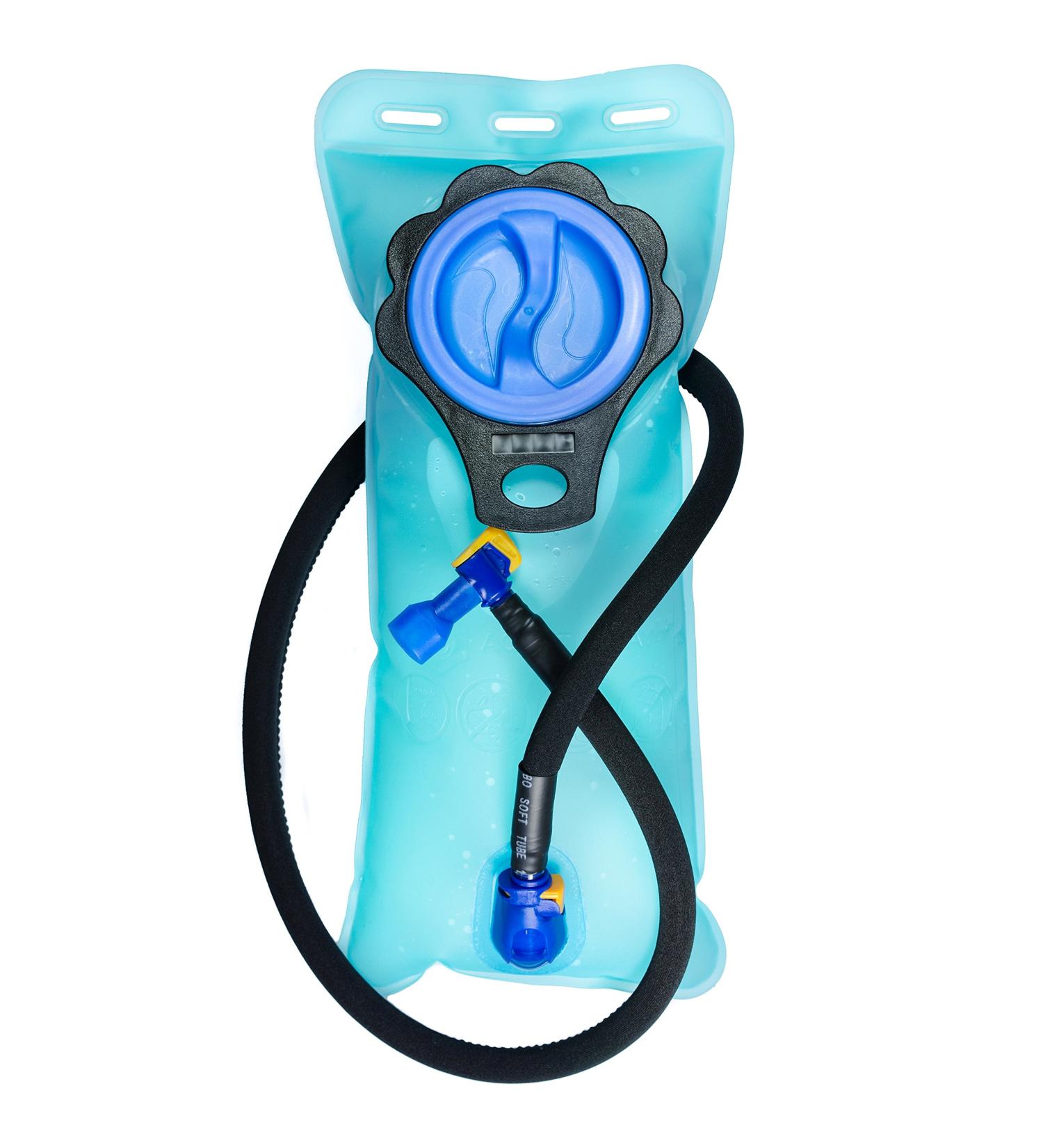 Aquatic Way 2L Hydration Bladder for Bicycling Hiking Camping Backpack - BPA Free, Easy Clean, Insulated Tube - Blue - Buy Online on GoSupps.com