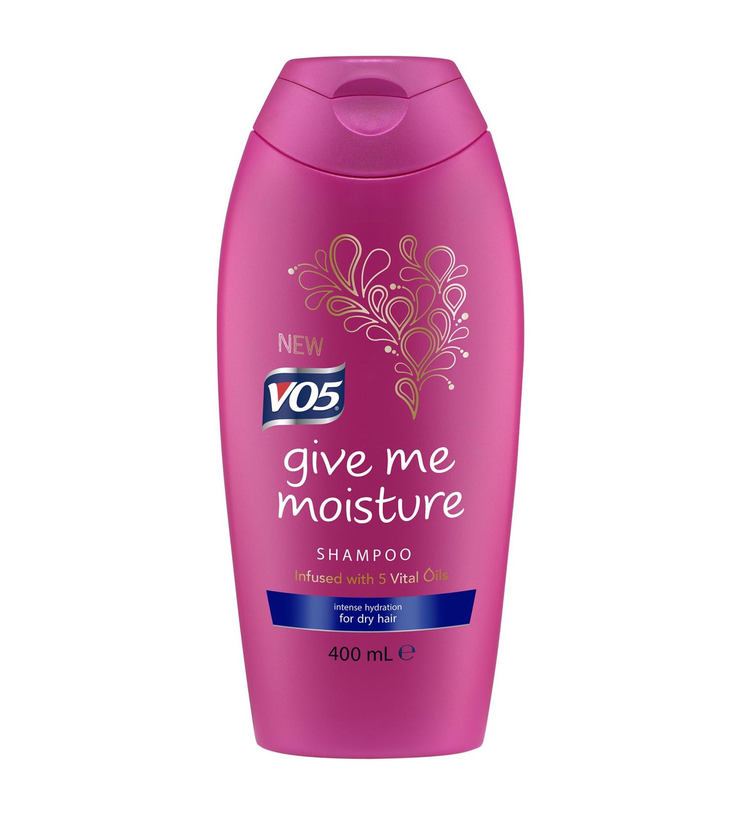 VO5 VO5 Give Me Moisture Daily Cleansing and Revitalizing Shampoo Hair Care for Men and Women Repairs and hydrates hair softens and cleanses all hair styles and colours (400 ml) - Buy Online on GoSupps.com