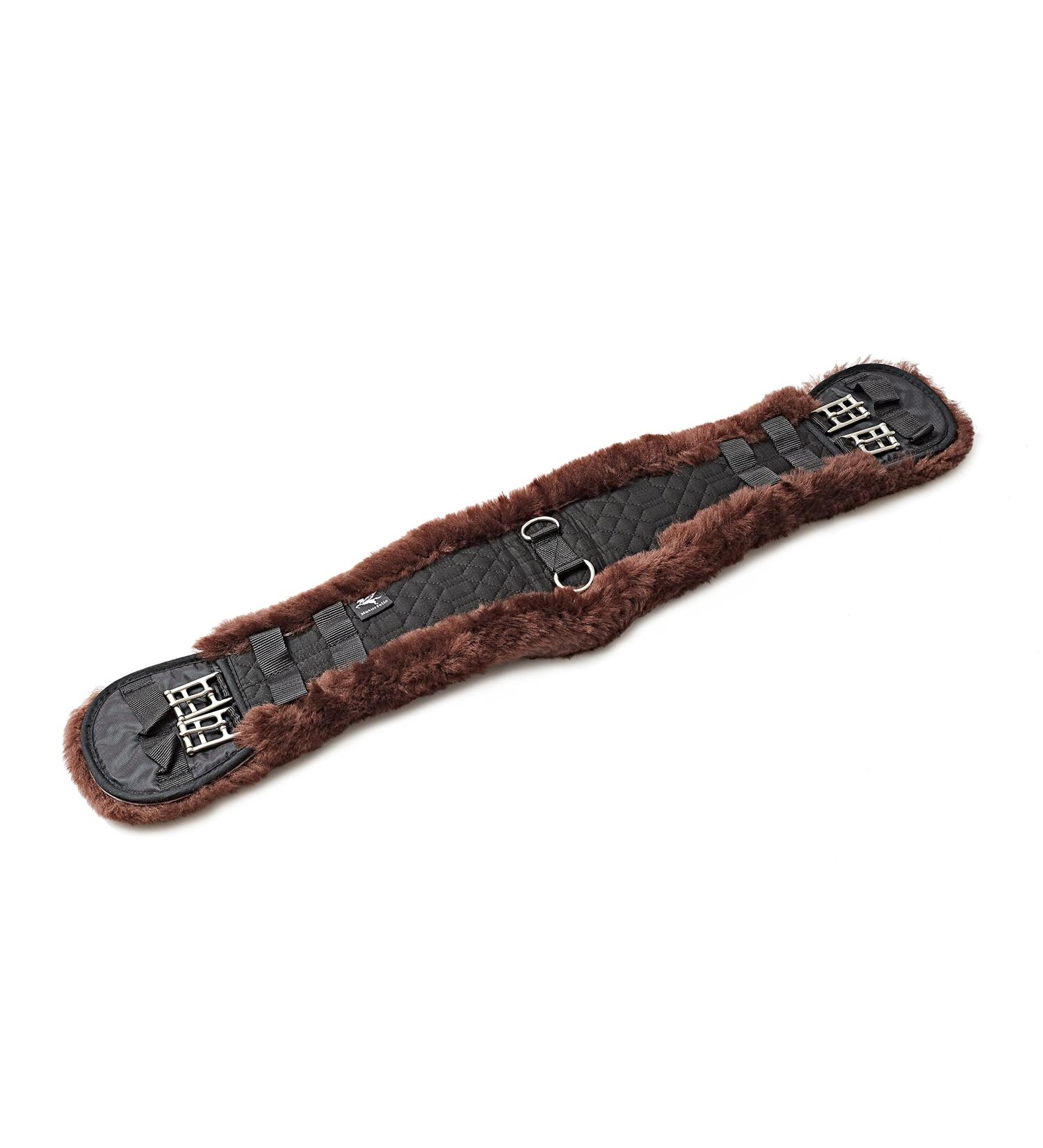 Engel Reitsport Lambskin Saddle Girth Dressage Short Girth Contour Girth E-Contour Lambskin Mocha Length 34" 85cm