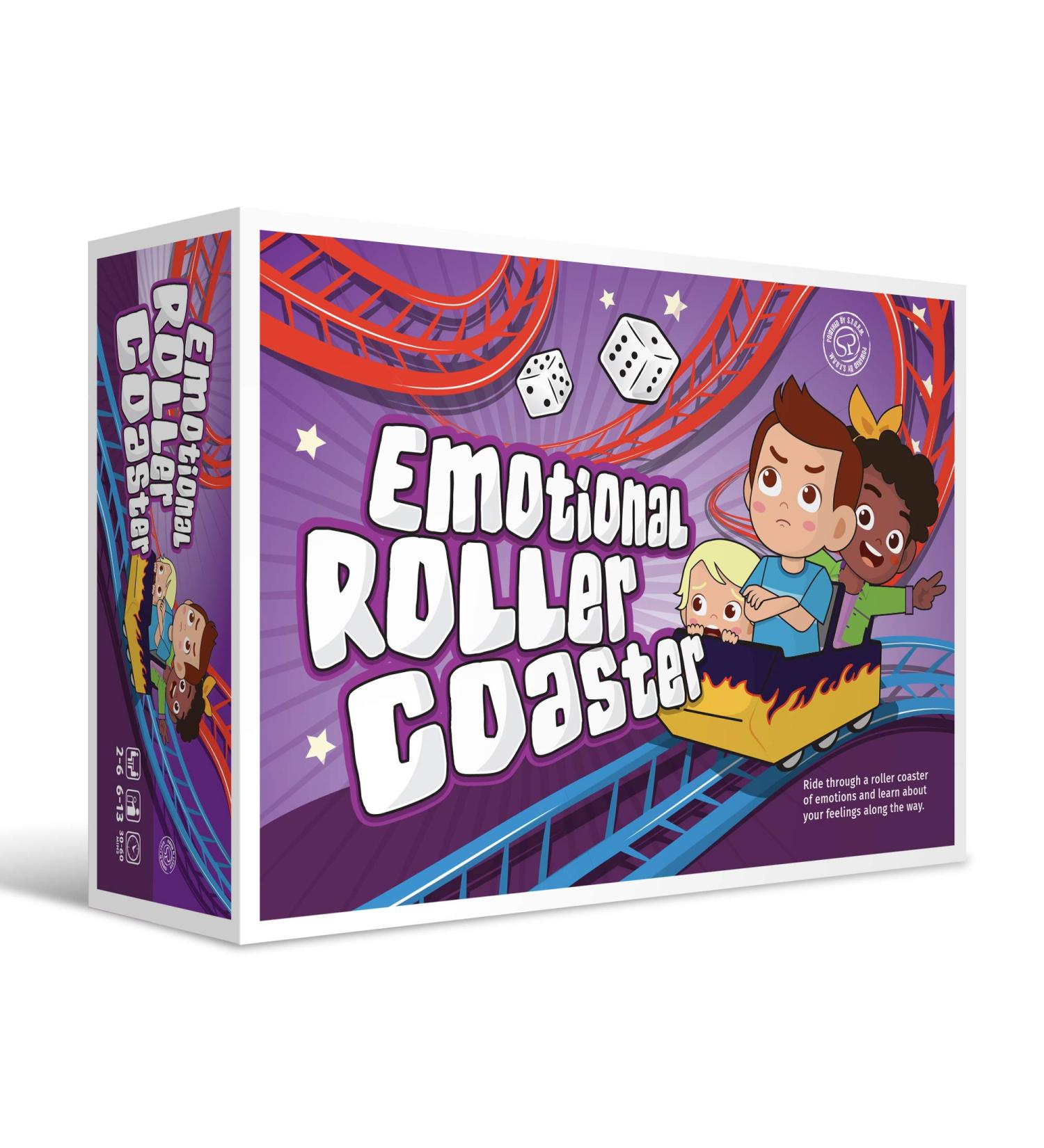 Emotional Rollercoaster: Anger Management Board Game for Kids & Families | Therapy Learning Resources | Anger Control Card Game - Ages 4-12 - Buy Online on GoSupps.com