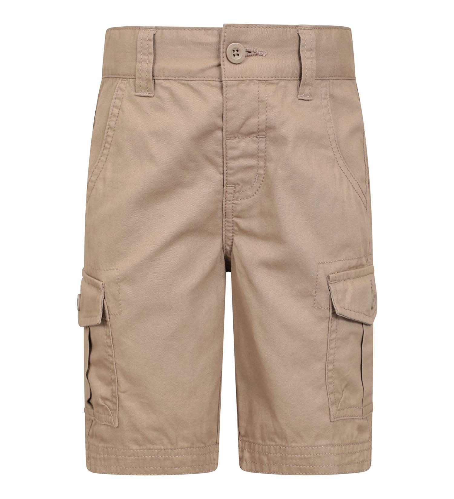 Mountain Warehouse Kids Cargo Shorts - 100% Cotton Beige (13 Years) | Summer Pants - Buy Online on GoSupps.com