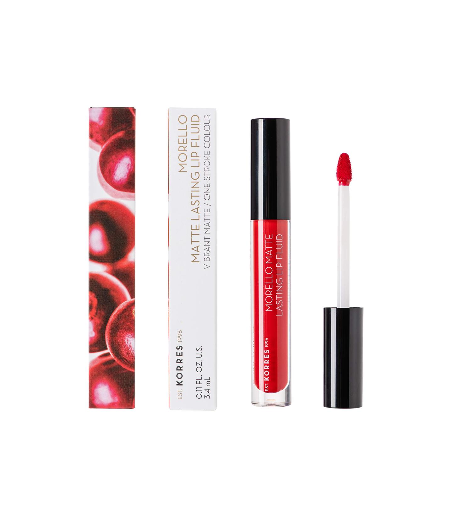 KORRES Morello Matte Lasting Lip Fluid No. 53 Red Velvet - Long-lasting 3.4 ml - International Shipping Available - Buy Online on GoSupps.com