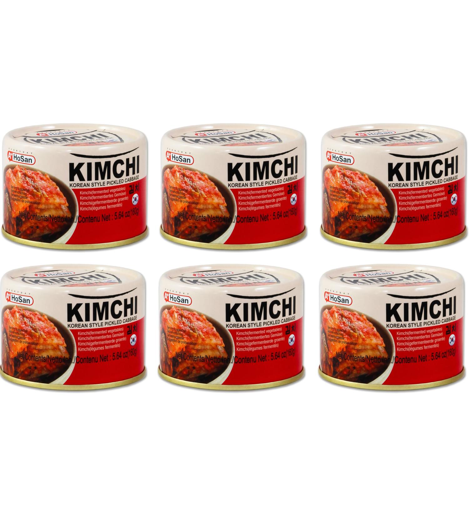HOSAN Kimchi Korean Pickled Cabbage / KIM CHI / 6 x 160g Kimchee - Buy Online on GoSupps.com