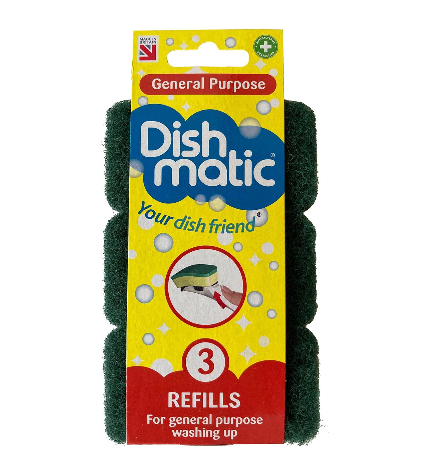 Dishmatic Spare Heads Green HD 3pk - White - One Size - Buy Online on GoSupps.com