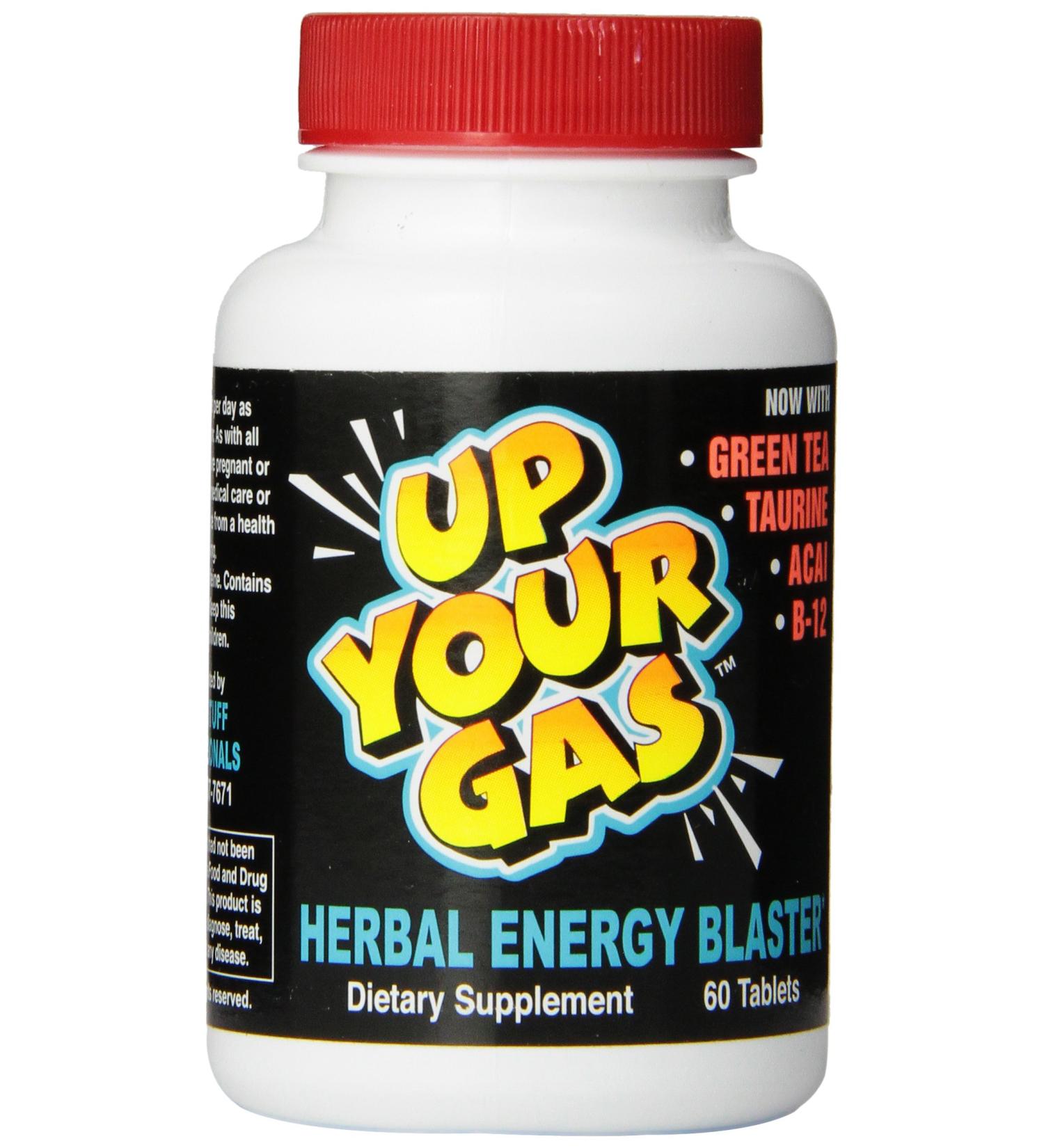 UP Your Gas Herbal Energy Blaster Tablets - 60 Count | Boost Energy Naturally - International Shipping Available - Buy Online on GoSupps.com