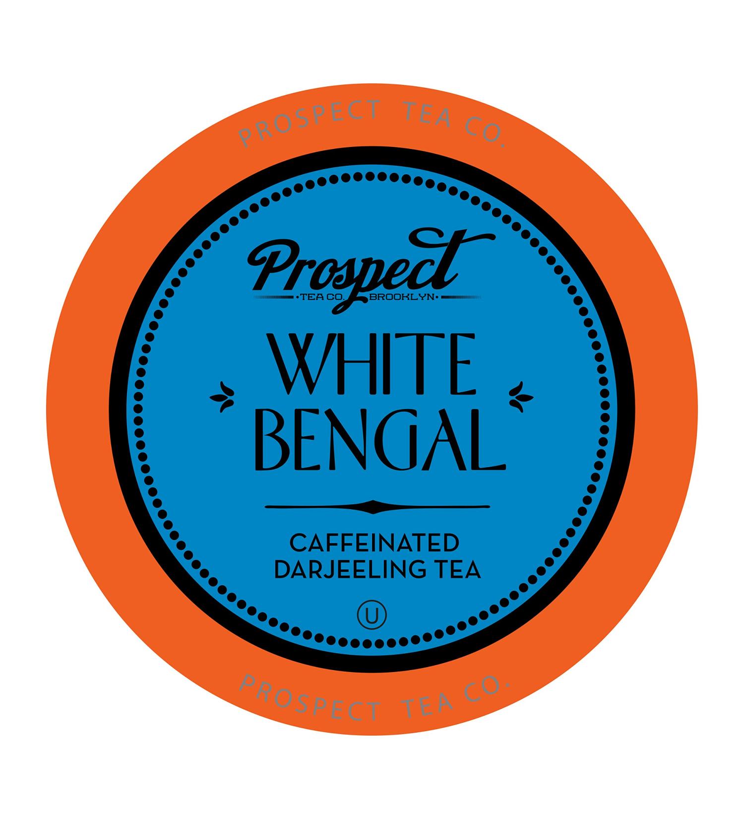 Prospect Tea White Bengal Darjeeling Tea Pods - 40 Count Compatible with K Cup Brewers 2.0 - Buy Online on GoSupps.com