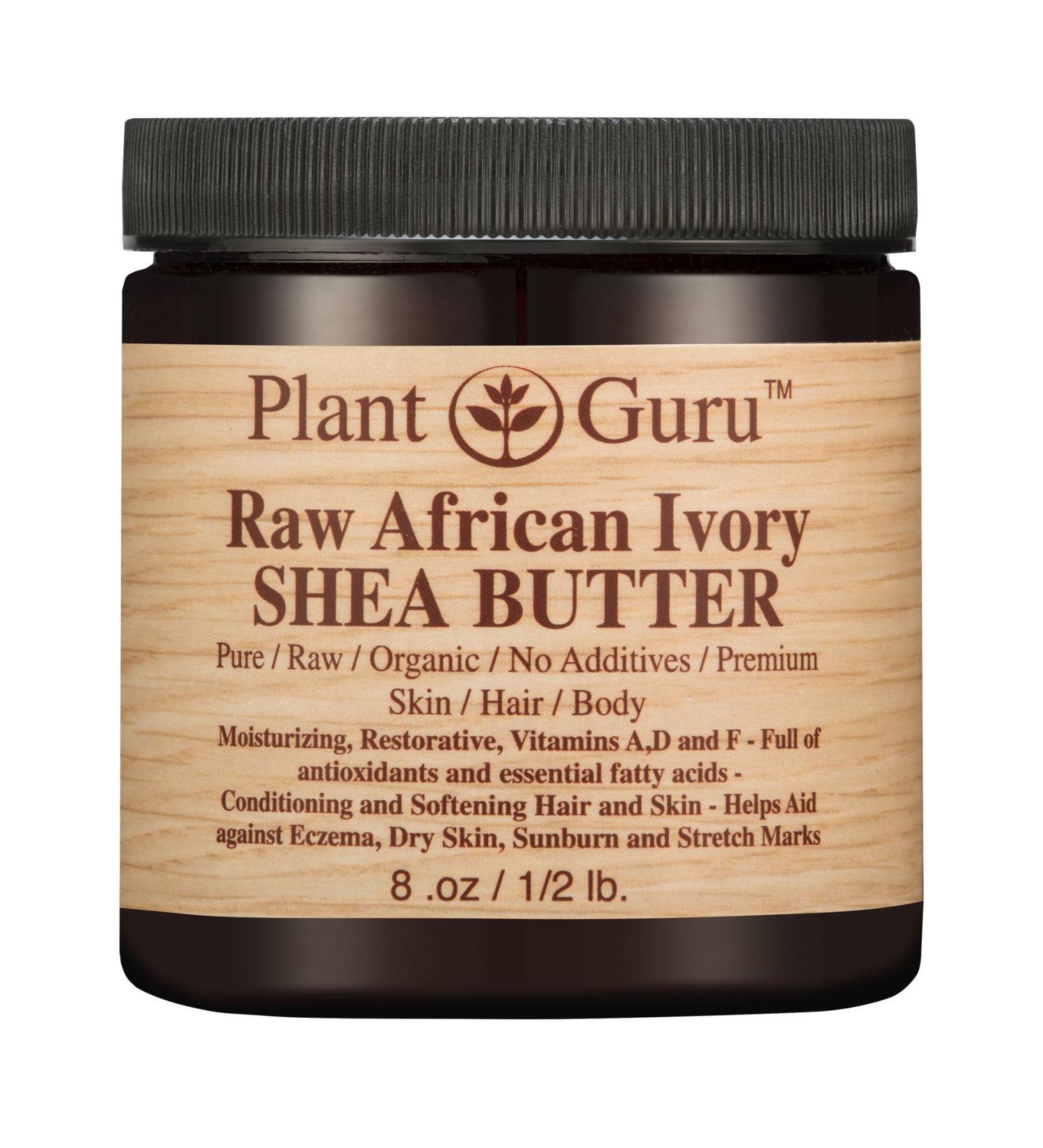 African Shea Butter Raw Unrefined 100% Pure Organic Ivory Grade A - 8 oz | DIY Body Butters Lotion Soap Supplies Eczema & Stretch Marks Aid - Buy Online on GoSupps.com