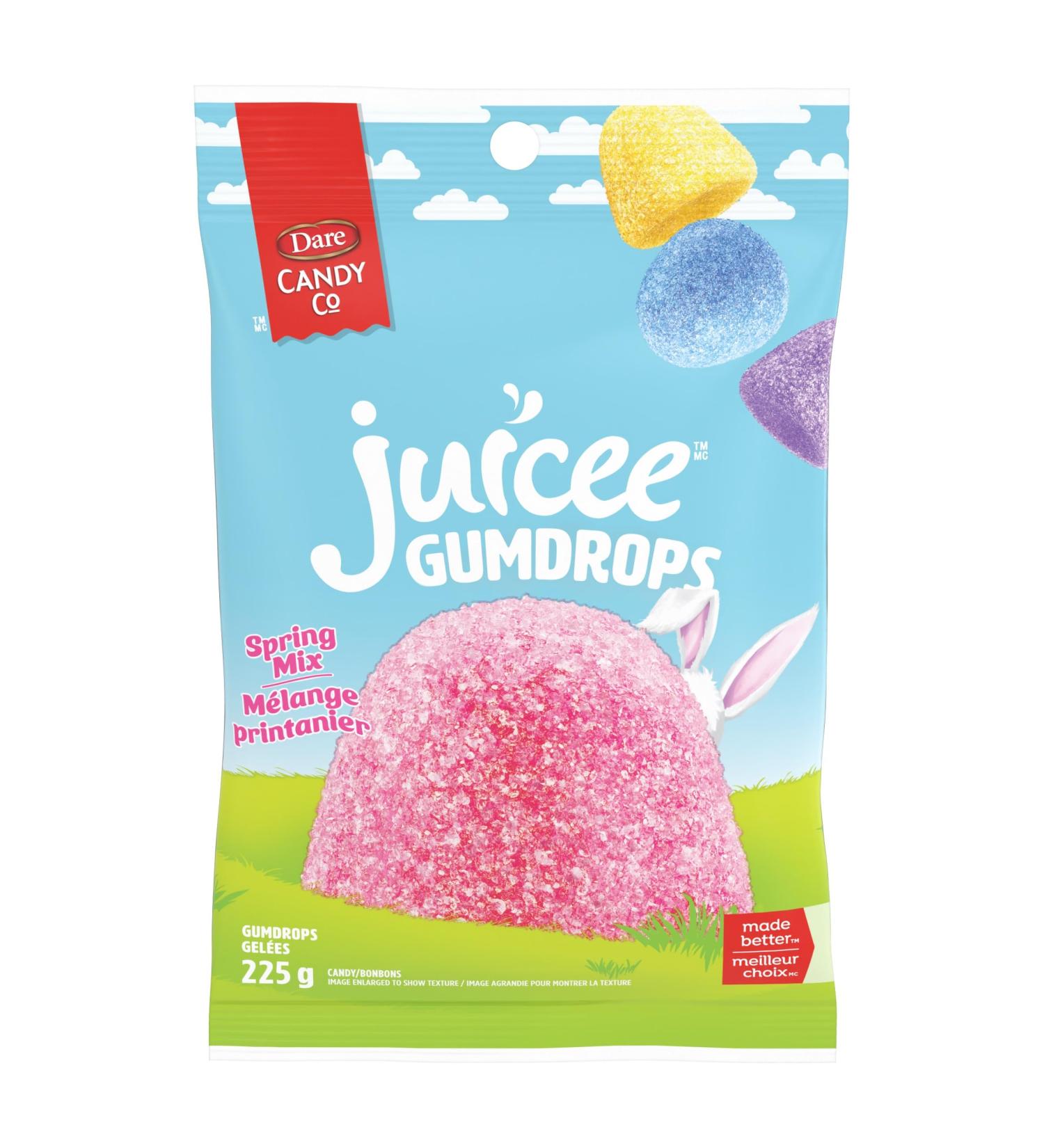 Dare Juicee Gumdrops Easter Candy - Mixed Fruit Flavour Easter Candy Gelatin Free Gluten Free Kids Candy Gift Candy 225g - Buy Online on GoSupps.com
