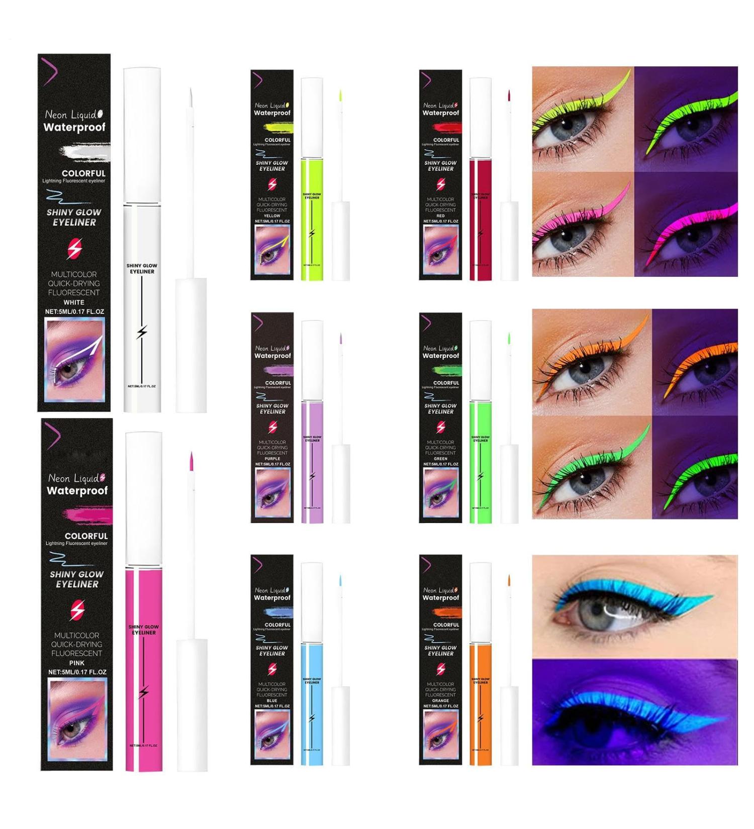 Eyeliner Pencil Gloss 8 Colors Long Lasting Effect Defined Lines with Waterproof EyelinerFor Outdoor Activities Event Work Night Wedding Travel Party Daily Use Home Women - Buy Online on GoSupps.com