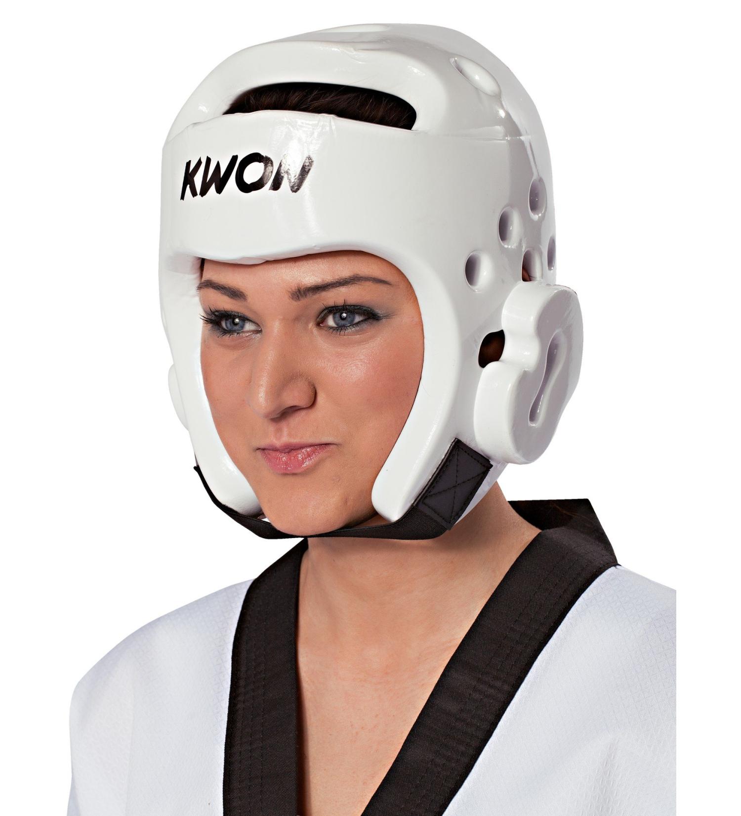 Kwon Taekwondo Headguard 4006 PU CE WTF Headguard White L