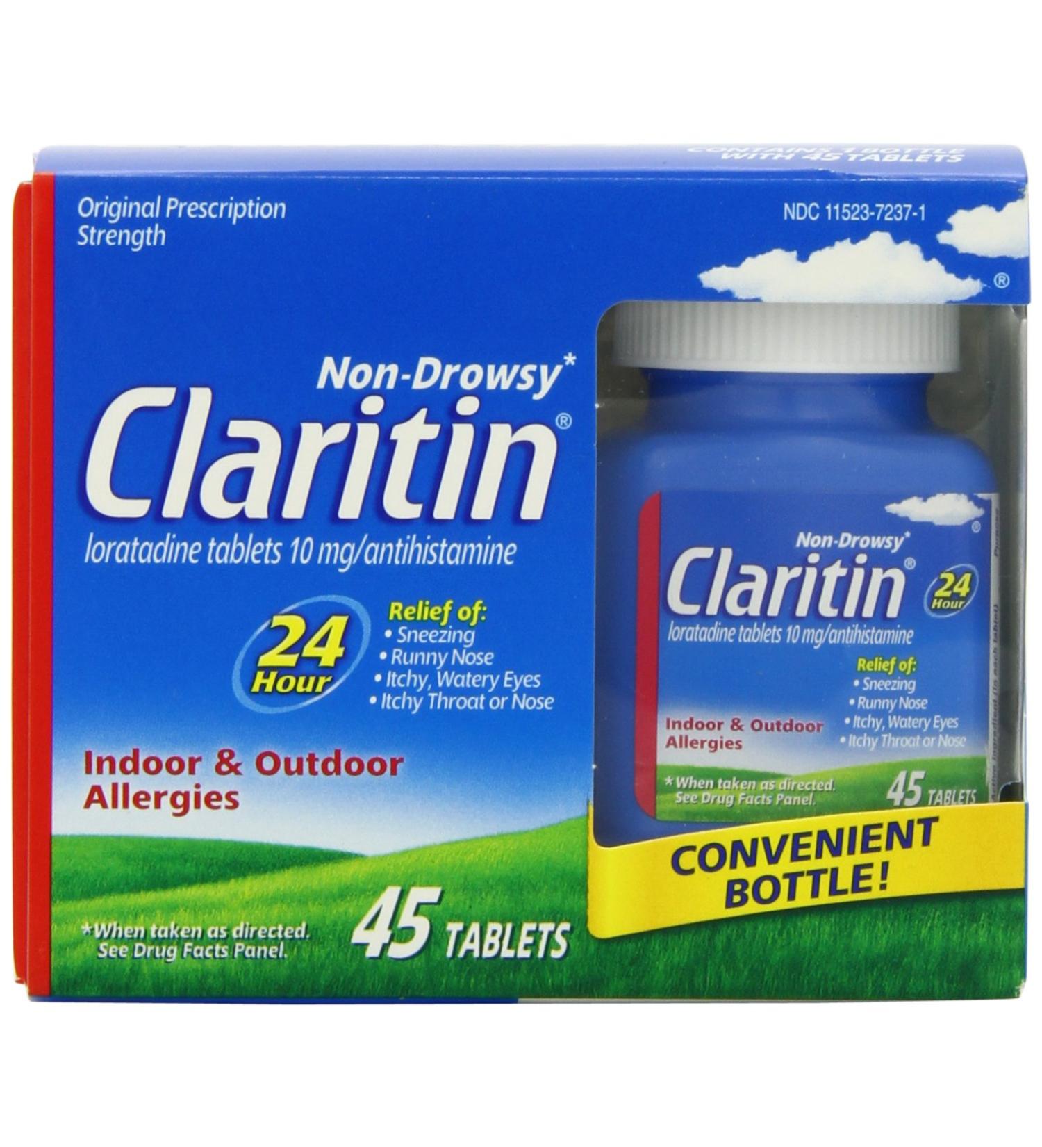 Claritin Allergy 24 Hour Tablets 10 mg 45-Tablets (EXPIRED) - Buy Online on GoSupps.com