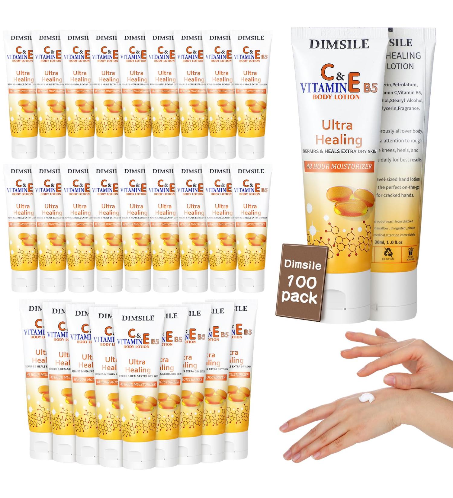 100 Pack Natural Style Travel Size Body Lotion 1 oz - Moisturizer for Dry Skin | Perfect for Hotels Inns Airlines & Gyms - Buy Online on GoSupps.com