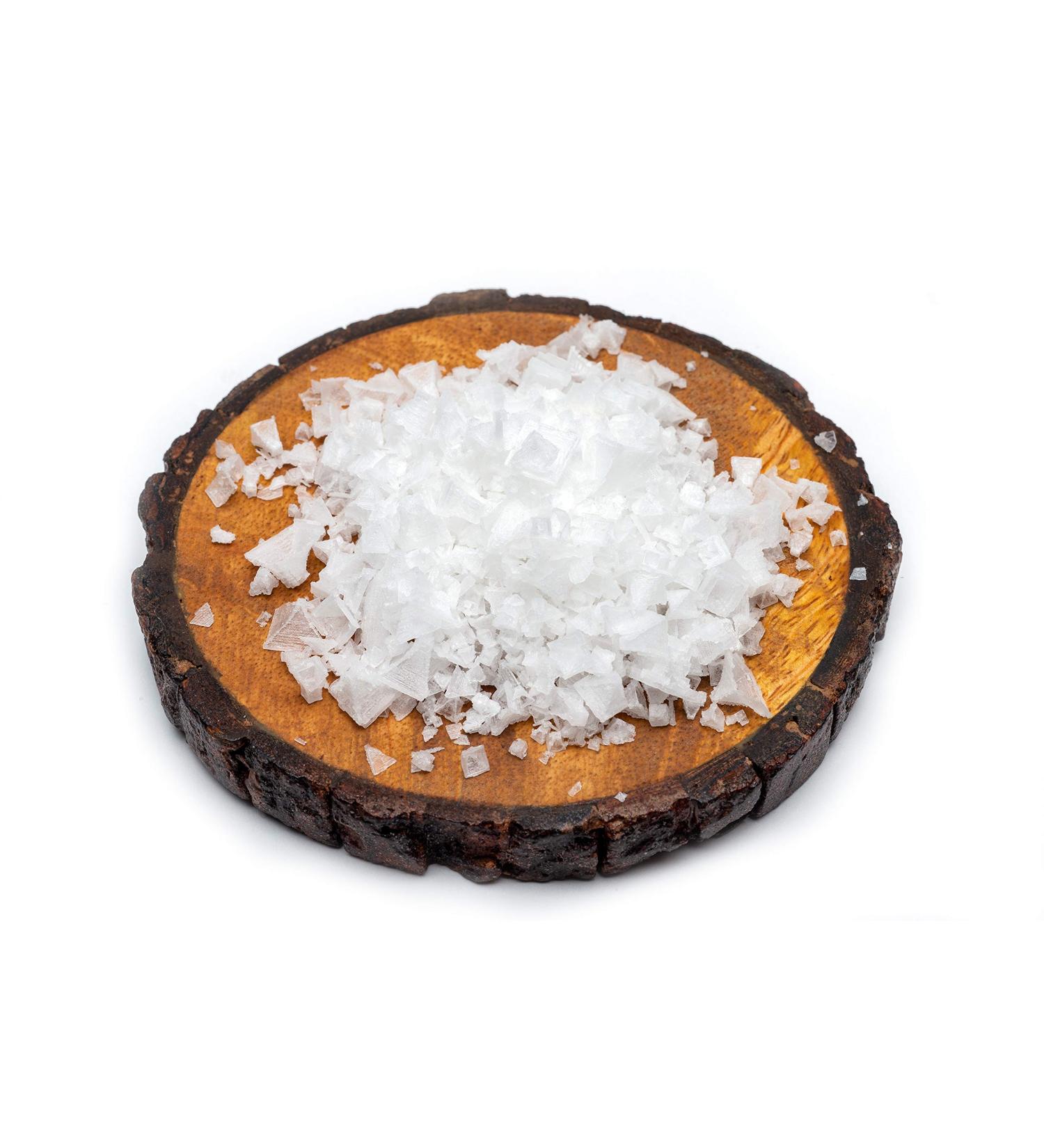 Slofoodgroup Greek Large Flake Sea Salt 16 oz - Finishing and Cooking Salt - Buy Online on GoSupps.com