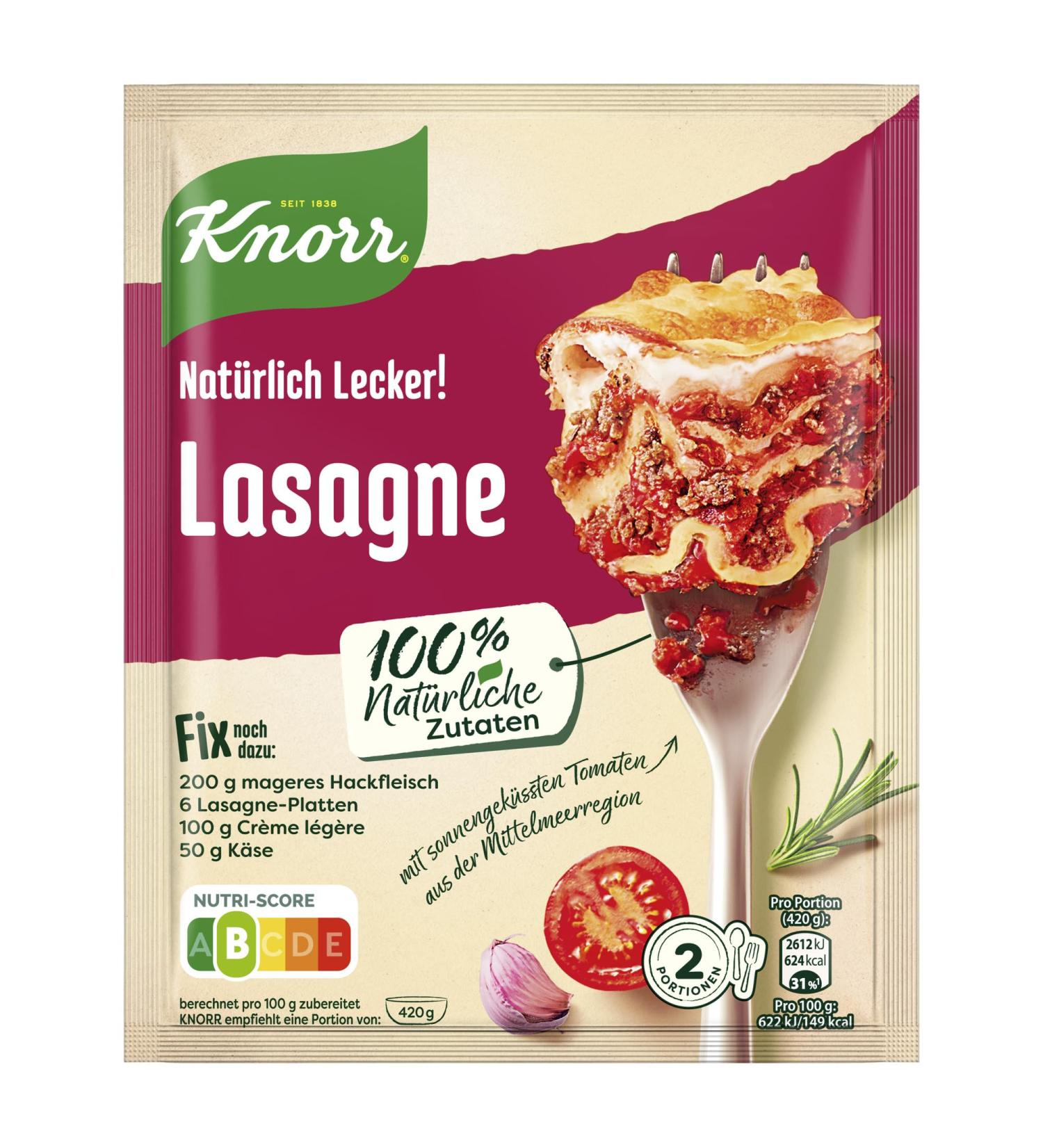 Buy KNORR FISS Lasagna Mix 43g Authentic Flavor for Perfect Lasagna | International Shipping Available - Buy Online on GoSupps.com
