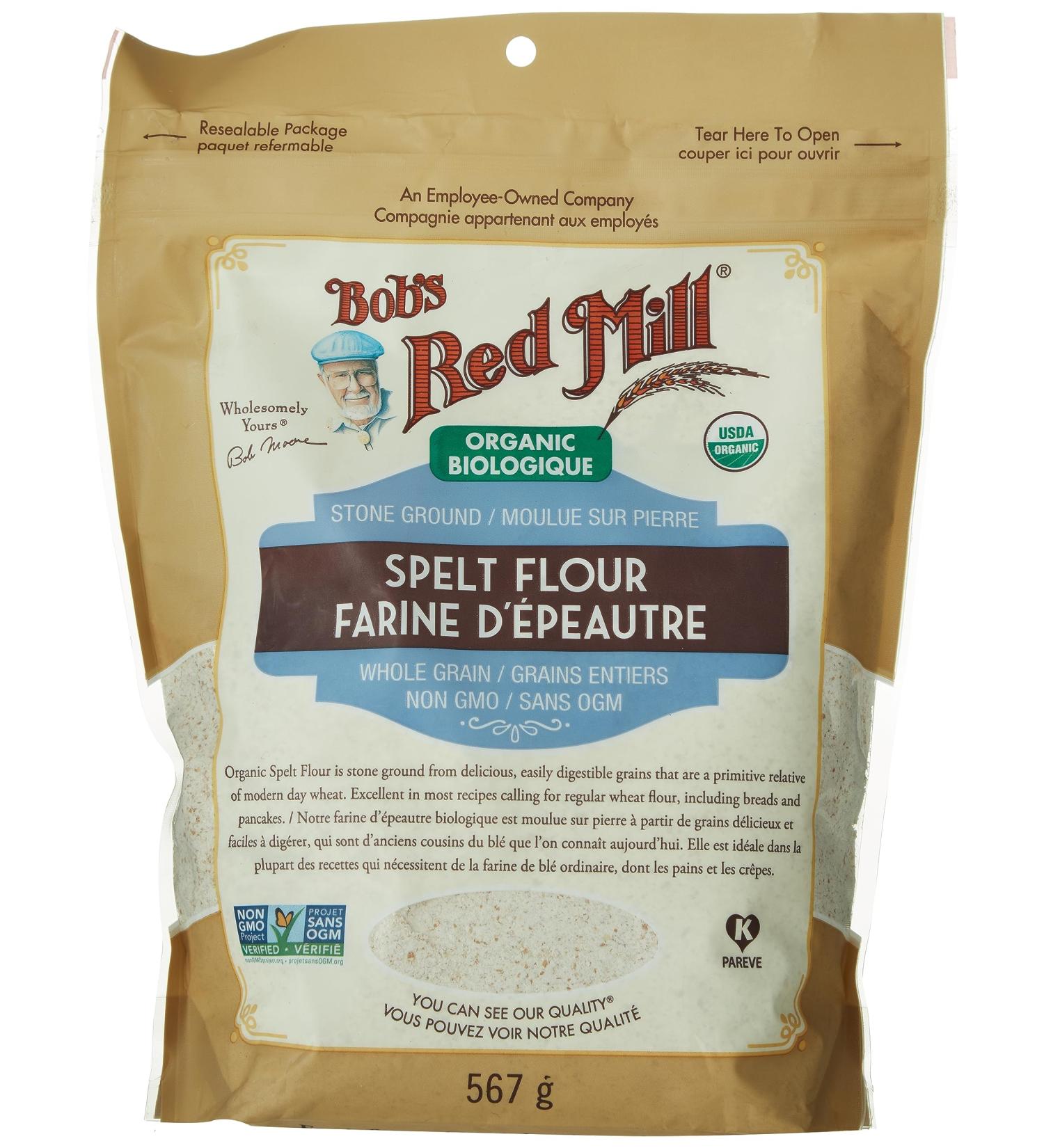 Bob's Red Mill Organic Spelt Flour 567g (Pack of 1) - Buy Online on GoSupps.com
