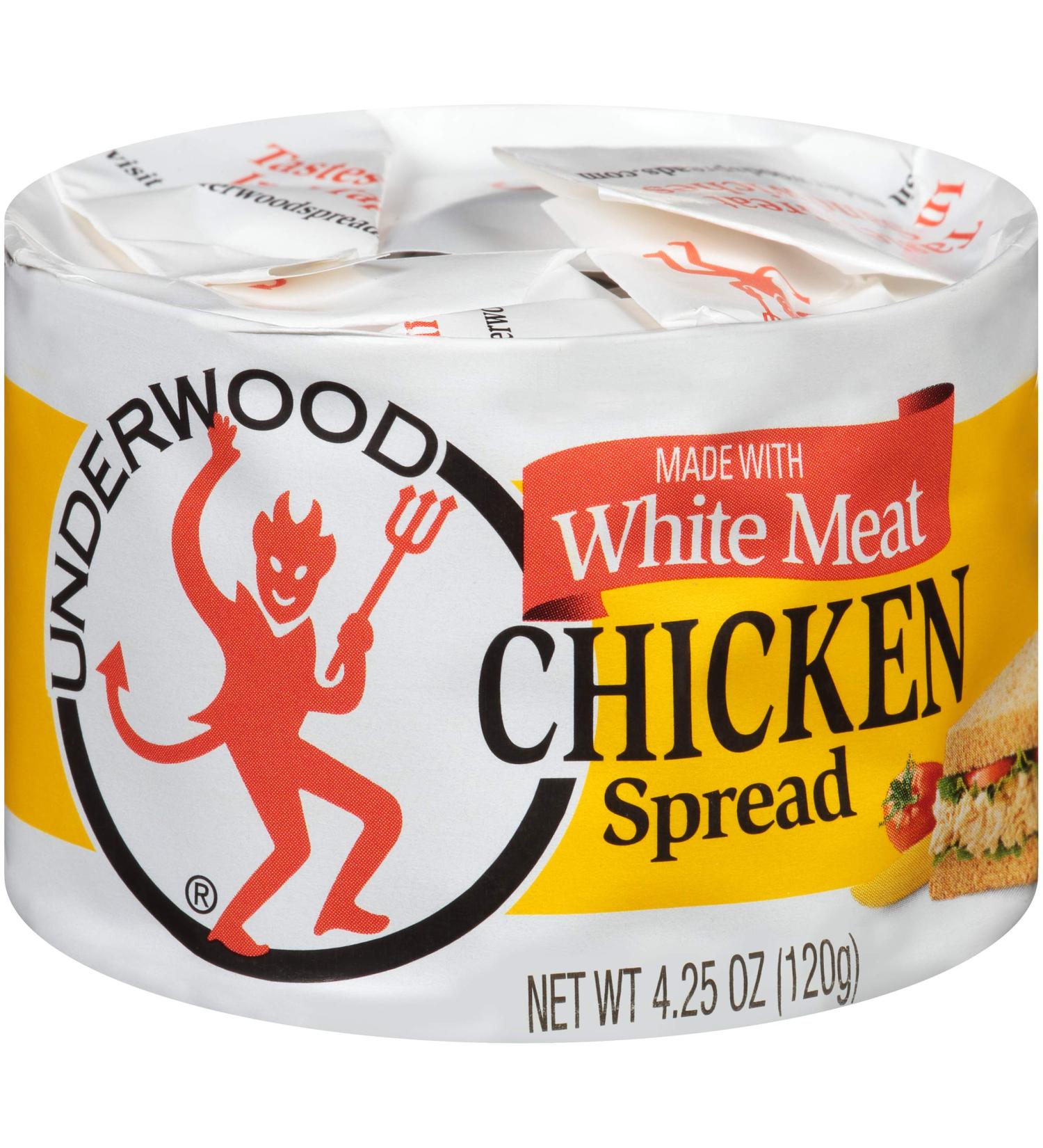 Underwood Chicken Spread 4.25 oz (Pack of 24) - Delicious Spread for All Occasions - Buy Online on GoSupps.com