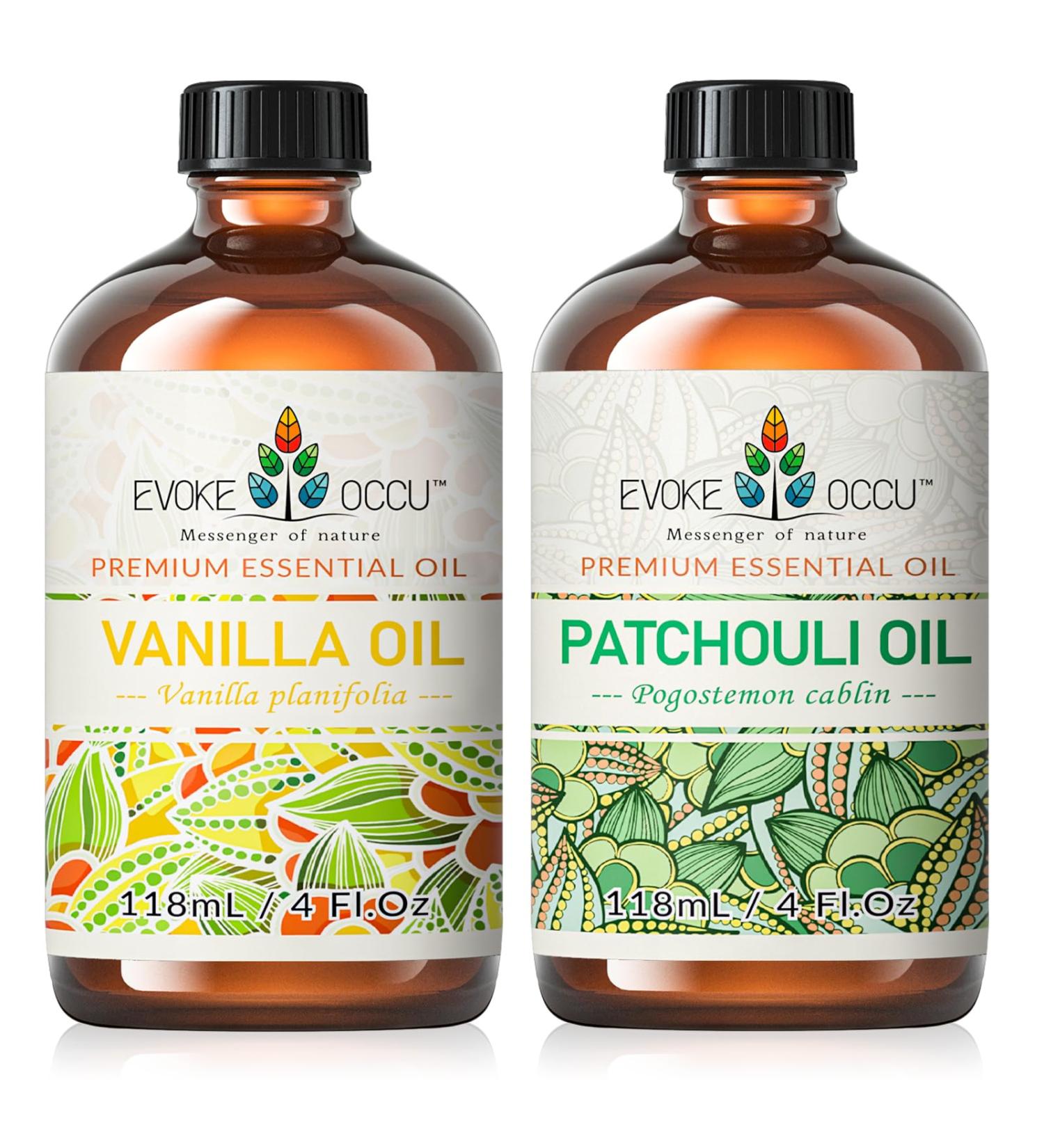 EVOKE OCCU Vanilla Essential Oil and Patchouli Essential Oil - 4 Fl Oz - Buy Online on GoSupps.com