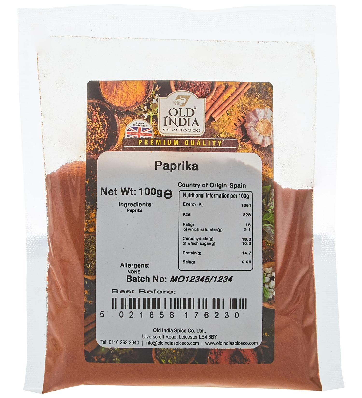 Old India Paprika 100g - Premium Quality Spice (Pack of 1) - Buy Online on GoSupps.com