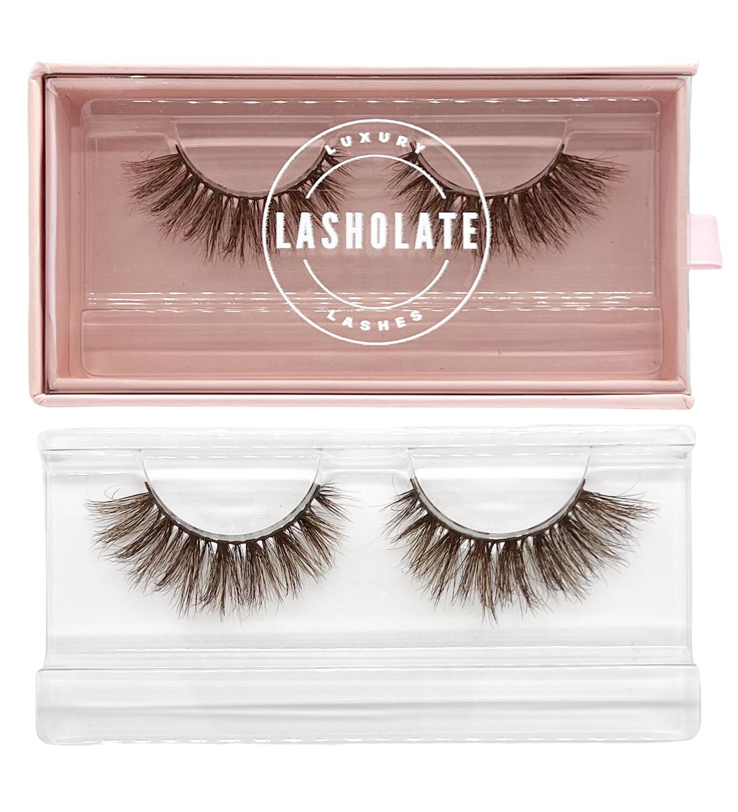 Brown 3D Volume Wispy Mink Lashes - Reusable Up to 25 Times | Luxury Handmade False Eyelashes for a Natural Cat Eye Look - Buy Online on GoSupps.com