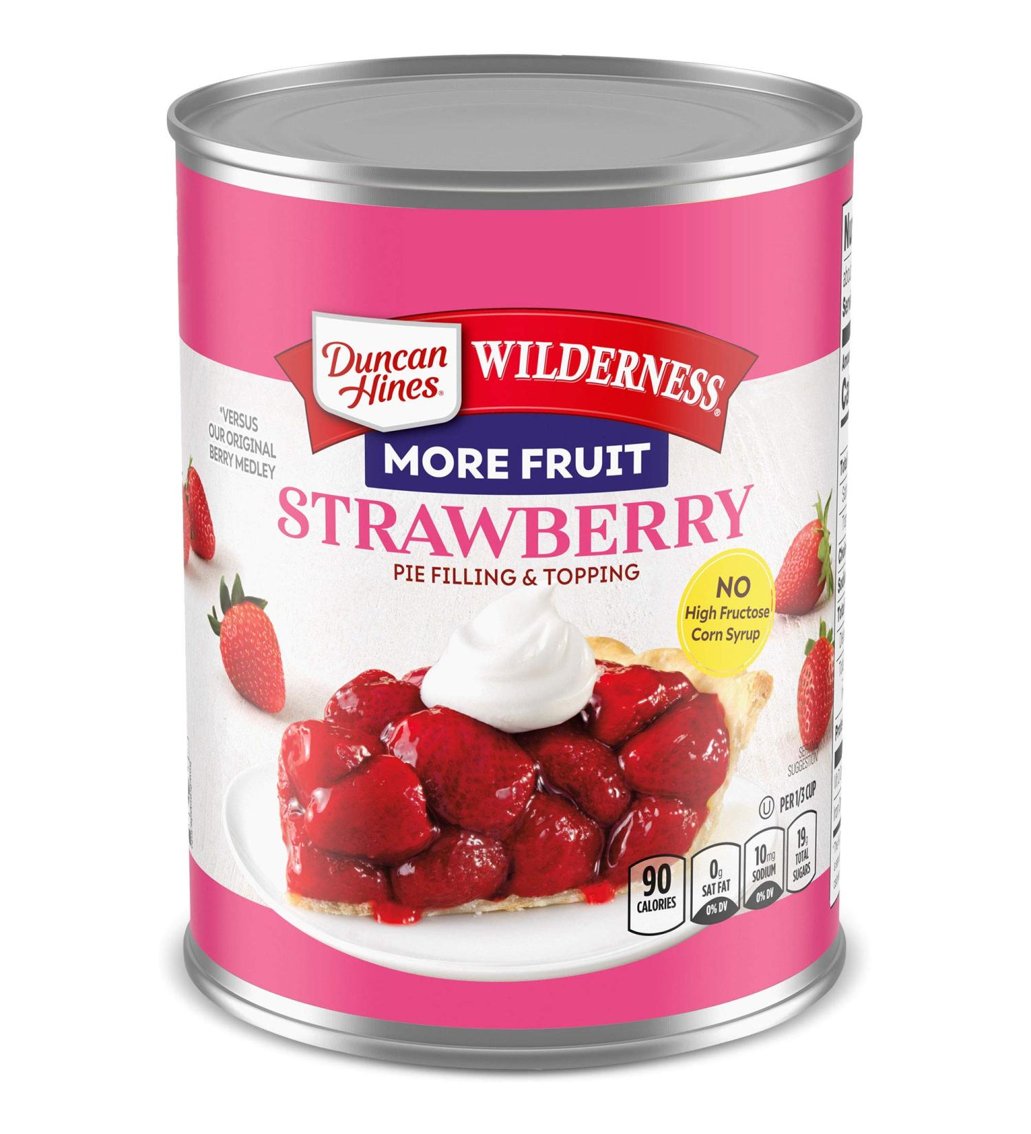 Duncan Hines Wilderness Premium Pie Filling & Topping  Strawberry  21 Ounce - Buy Online on GoSupps.com