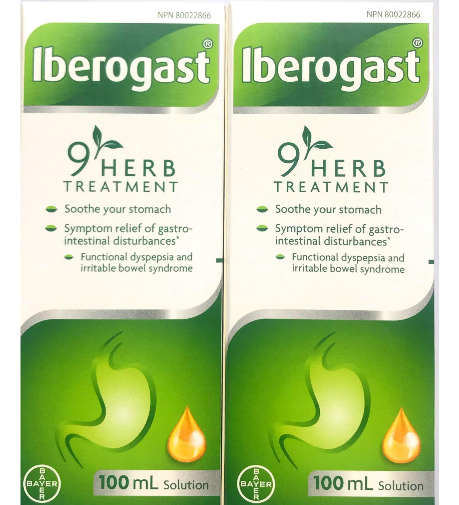 Iberogast 2 Pack 2x100mL 3.38 Fl Oz (Pack of 2)