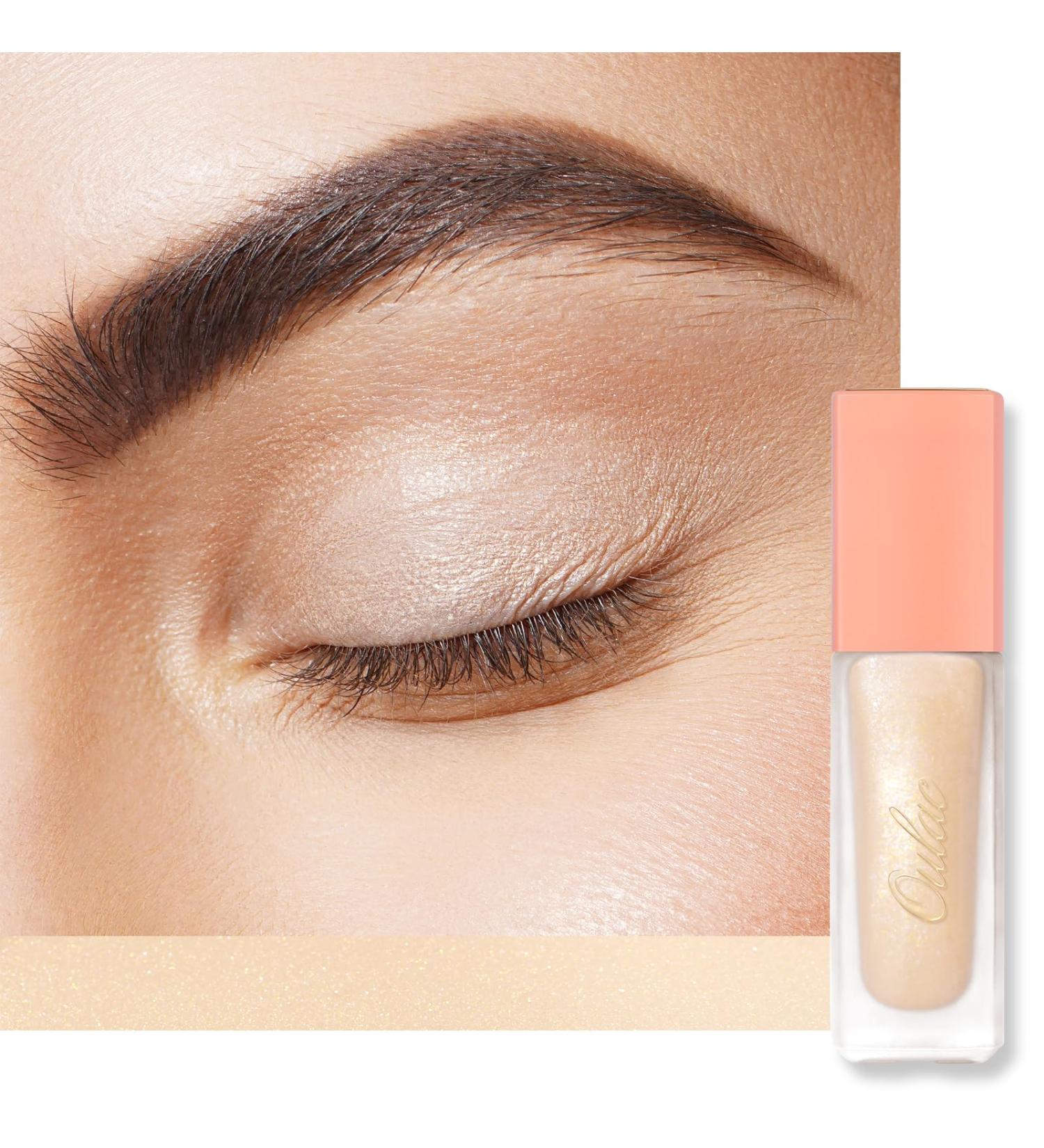 Oulac Liquid Eyeshadow Satin Finish - Multi-Use Eyeshadow Primer & Highlighter | Blendable Smooth Eye Make-up Crease-Resistant Non-Greasy Vegan Cruelty-Free Cream (SA02) - Buy Online on GoSupps.com