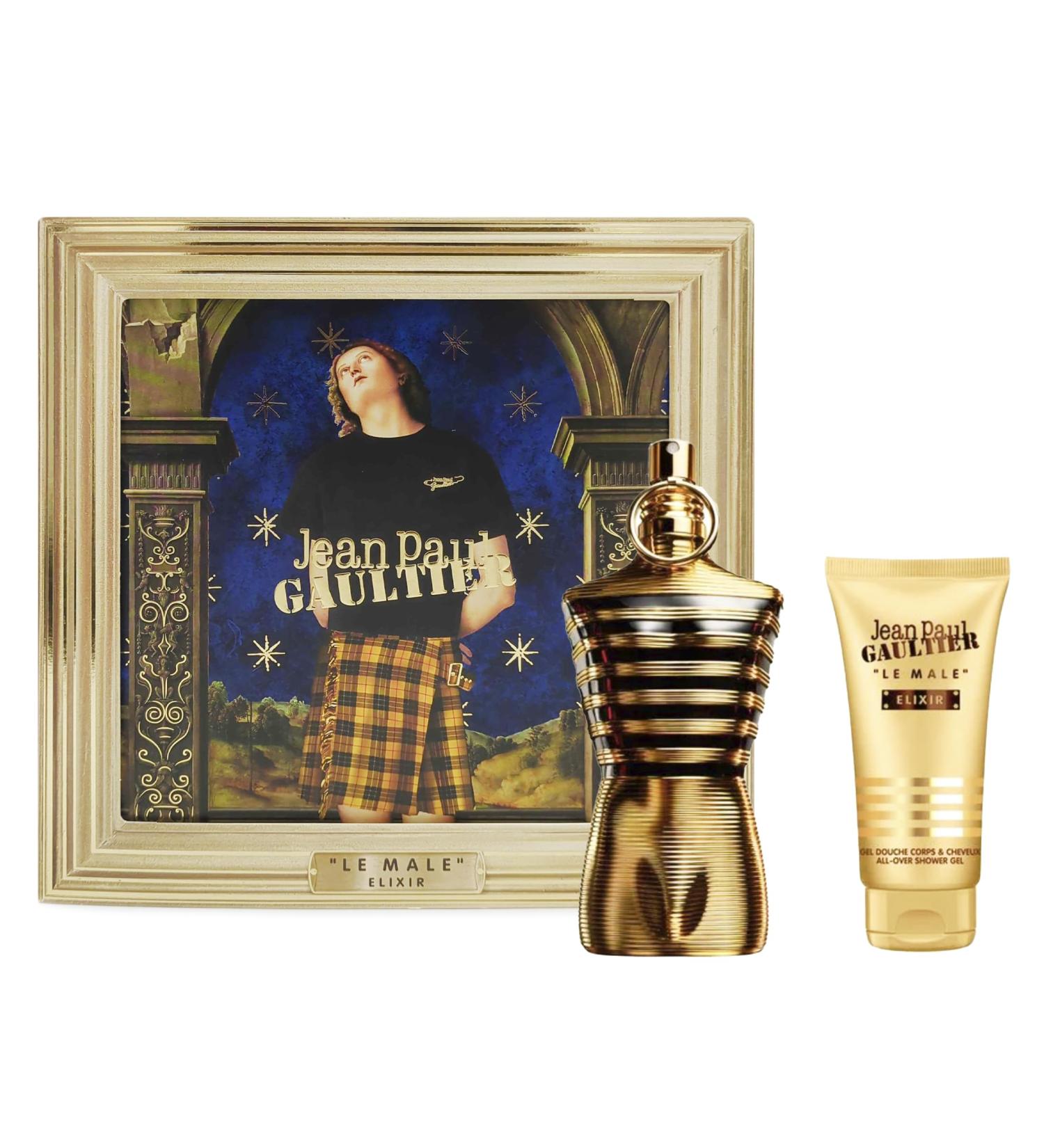 Jean Paul Gaultier Le Male Elixir Gift Set (Le Male Elixir EDP 4.2 Fl Oz + Shower Gel 2.5 Fl Oz)
