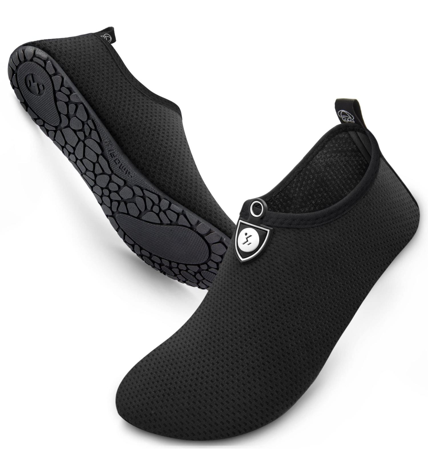 Simari Water Shoes for Men & Women - Quick-Drying Aqua Shoes | Bathing Beach & Swimming Footwear | SWS001 P nktchen Black 44/45 EU - Buy Online on GoSupps.com