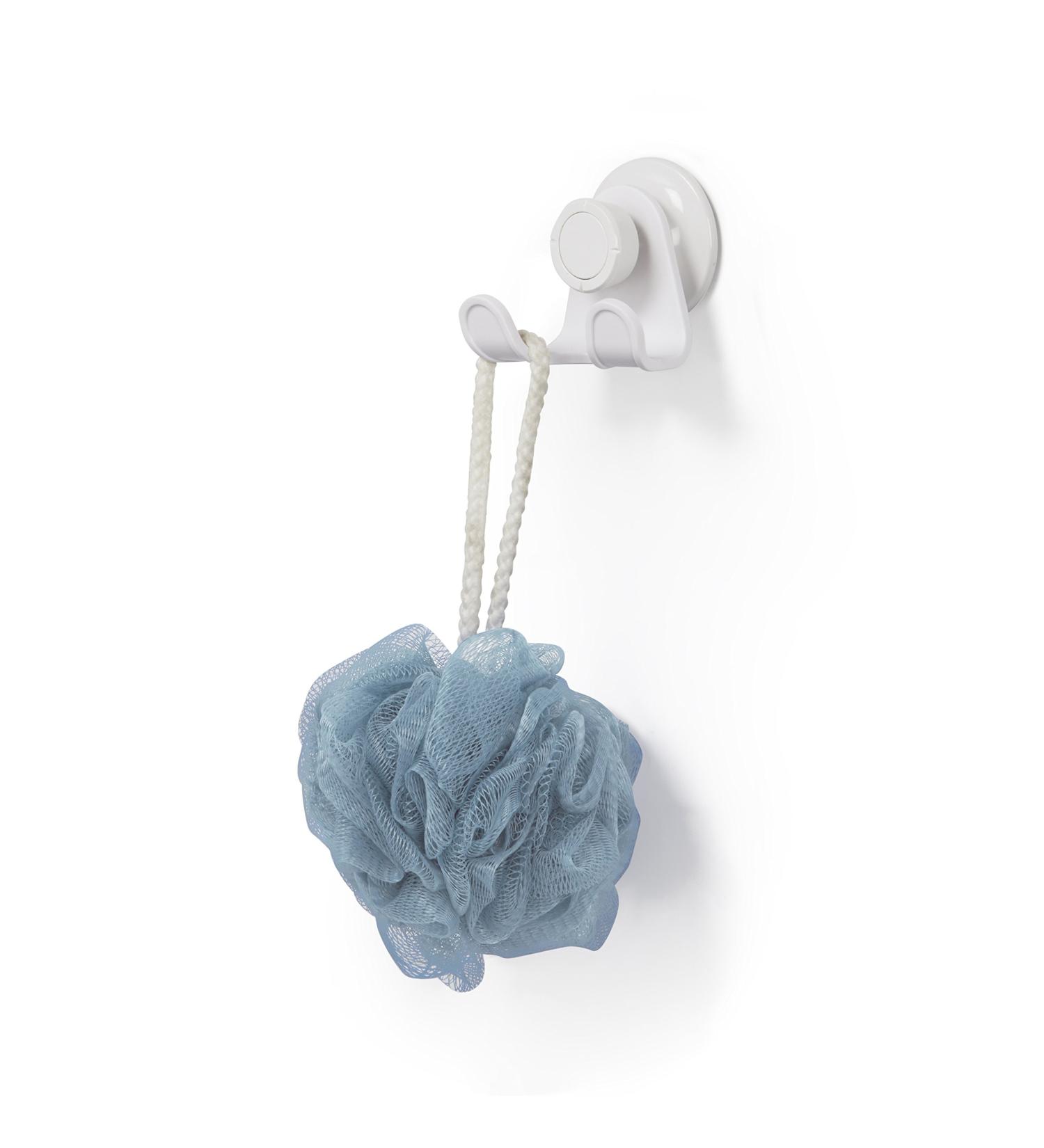 Umbra Flex Double Shower Hook - Gel Closure Technology Rust-Free Easy Installation for Luffa Brush Washcloth & Razors | White - Buy Online on GoSupps.com