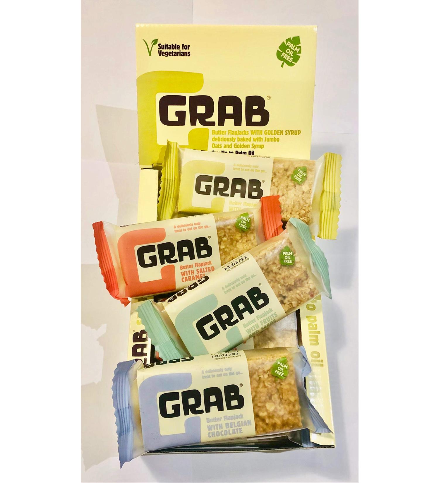 Grab Butter Flapjacks Box of 12 x 65g - Buy Online on GoSupps.com
