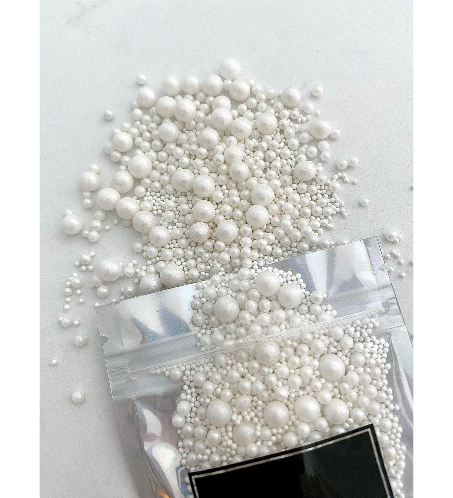 Edible Luxe Pearl Cake Sprinkles Luxury Mix 45g Cupcake Cake Decoration White Sprinkles Cake Sprinkles Mix