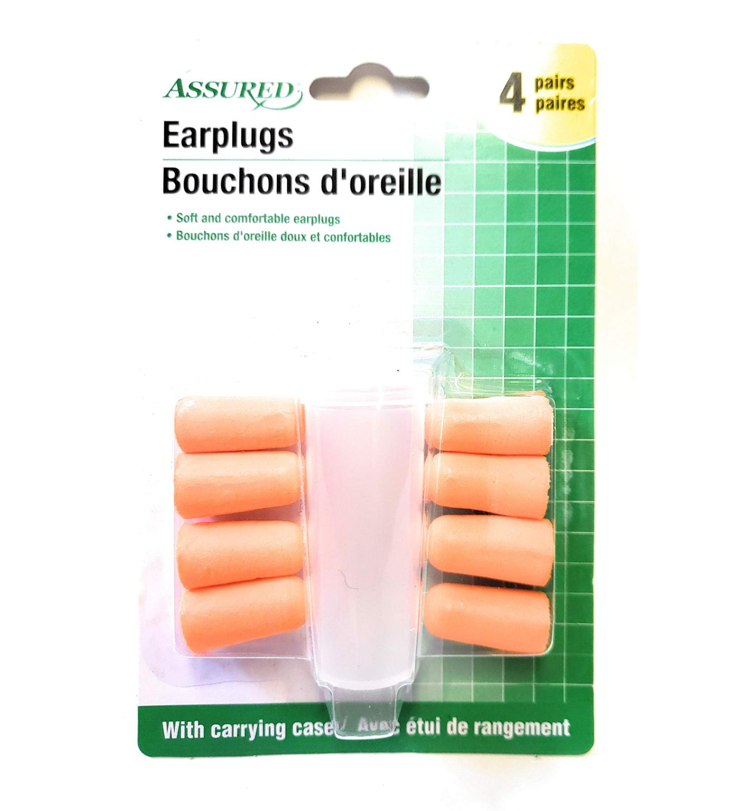 Earplugs  Noise Reduction Rating: 30 Decibels  4 pairs