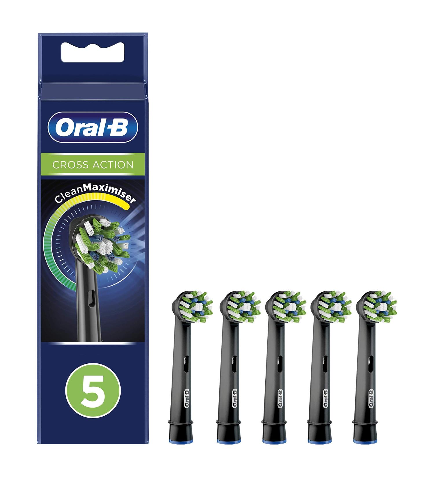 Oral-B Cross Action Toothbrush Heads 5 Count - Pack of 1 - Buy Online on GoSupps.com