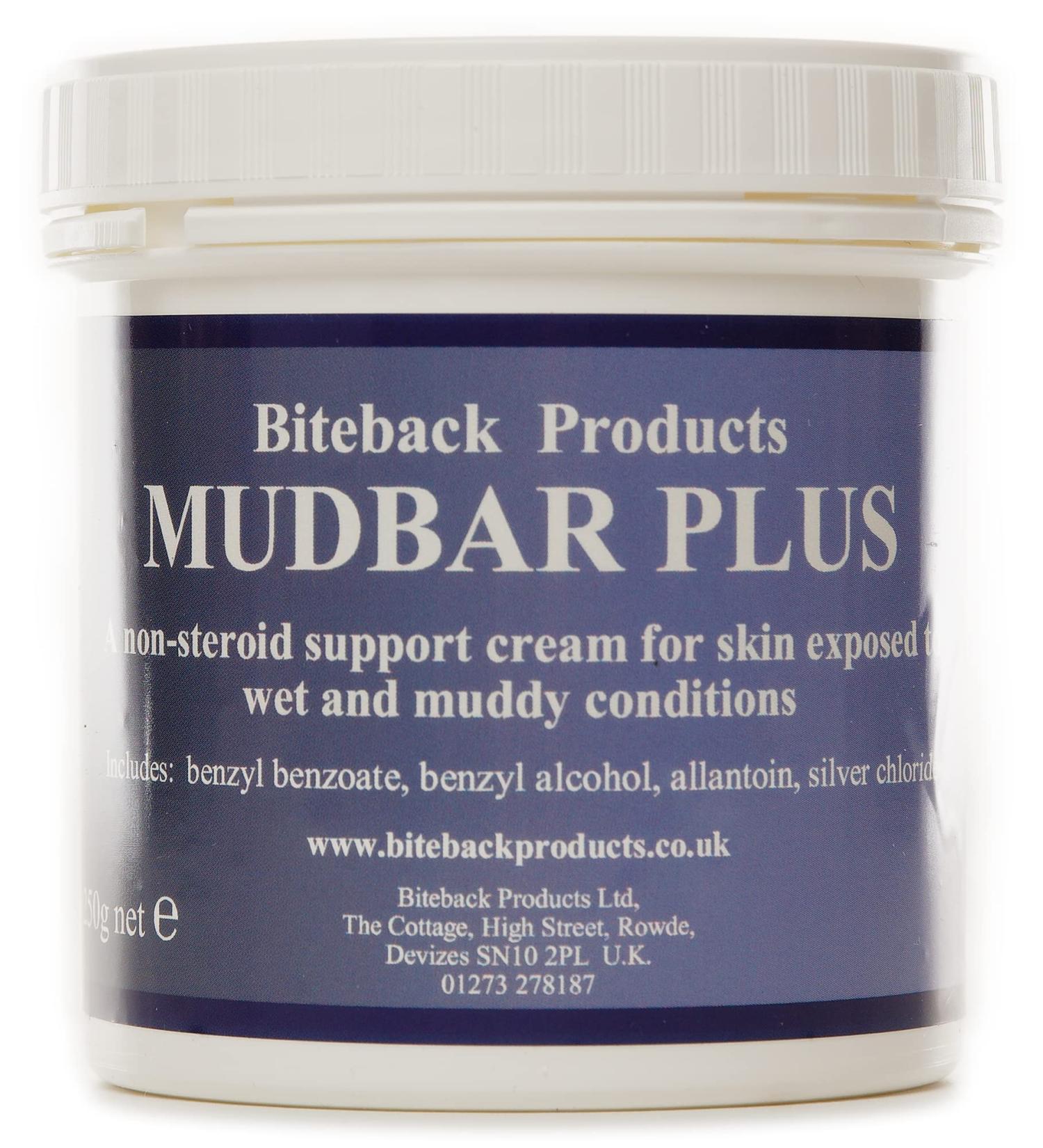 Biteback Products Mudbar Plus Antibacterial Cream with Silver 250g for Muddy & Wet Horse Skin - Buy Online on GoSupps.com