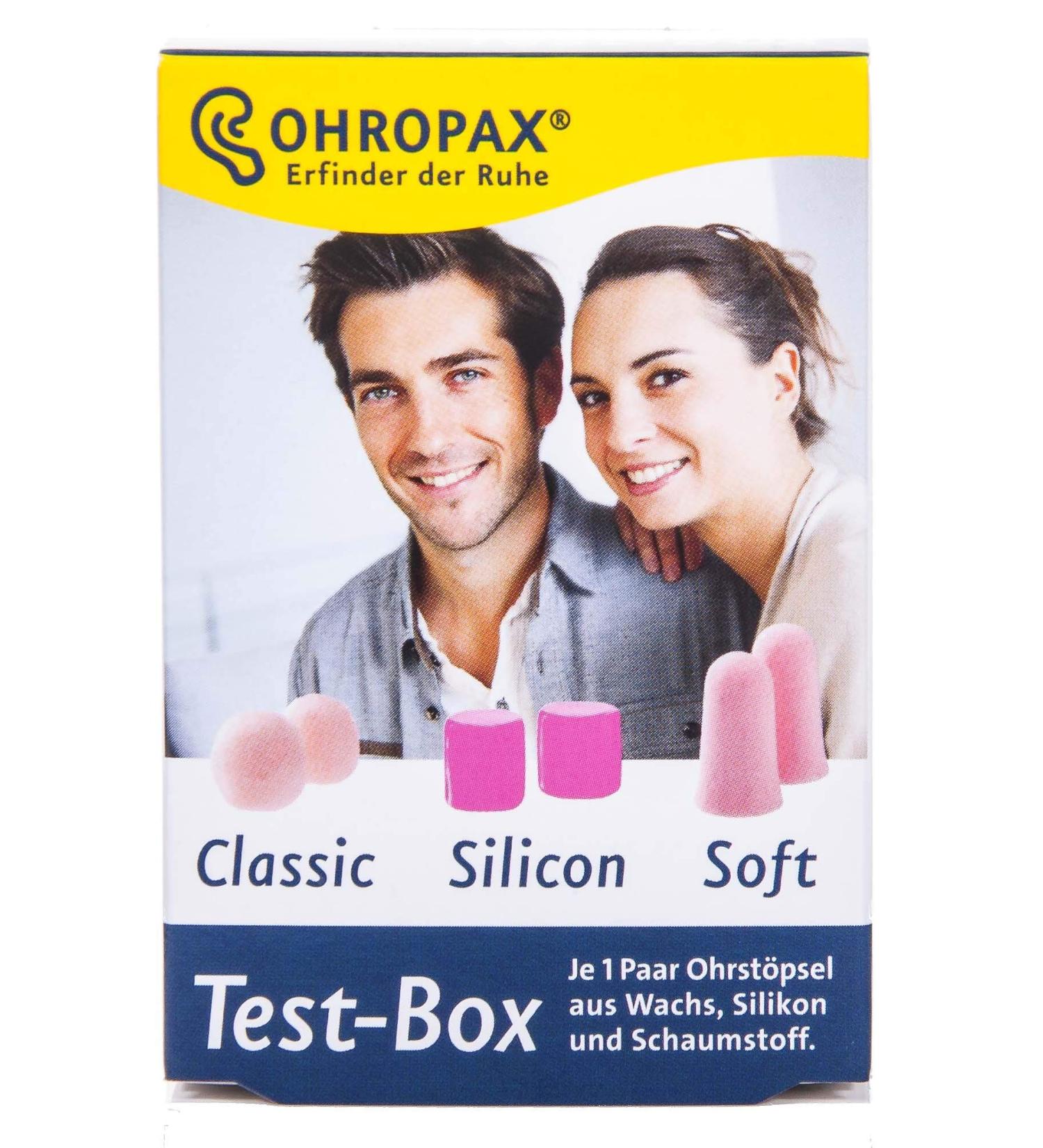Ohropax Test Box - 3 Varieties of Comfortable Earplugs for Ultimate Noise Relief | International Shipping Available - Buy Online on GoSupps.com